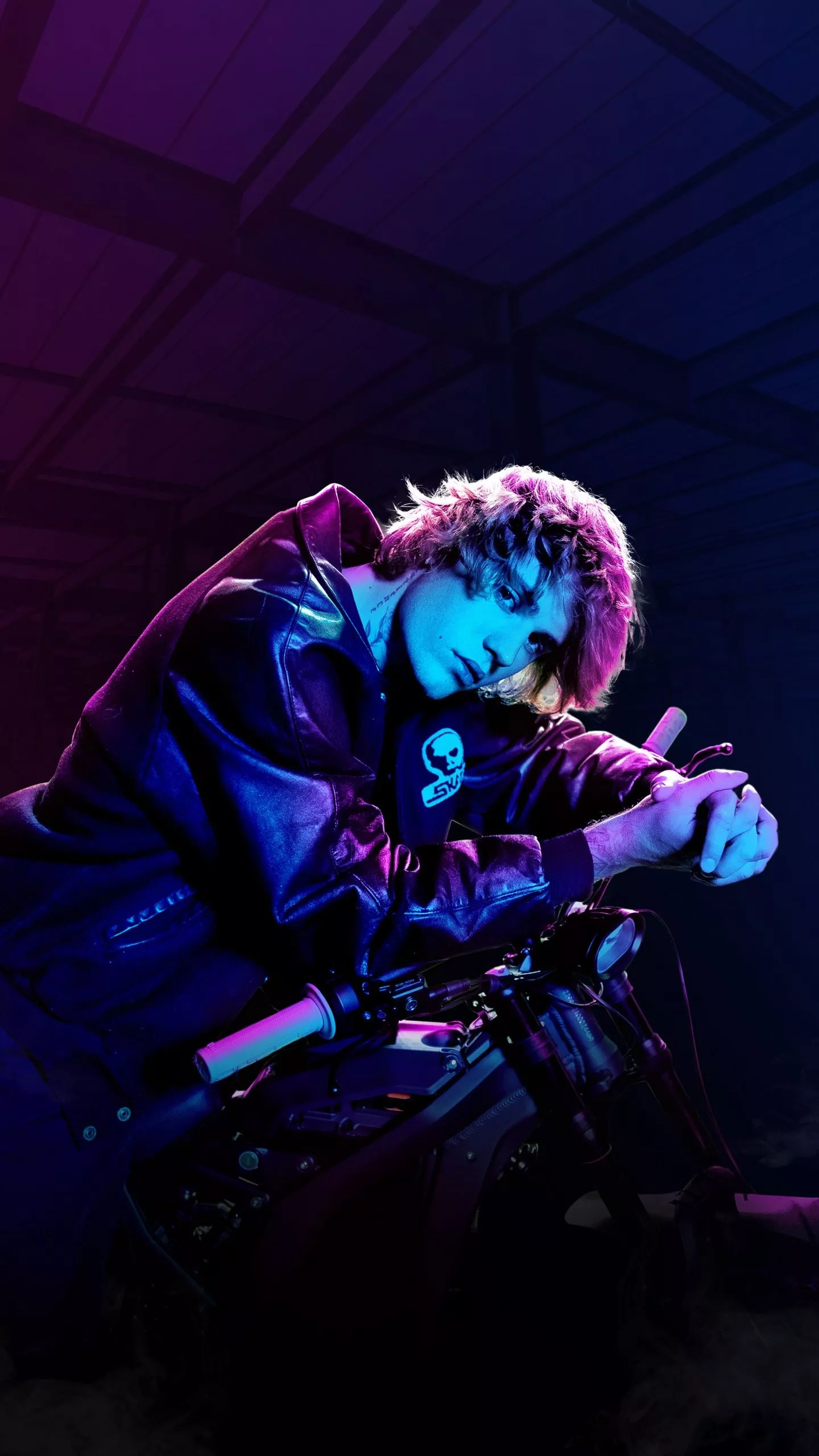 Justin Bieber Wallpaper 4K, Neon