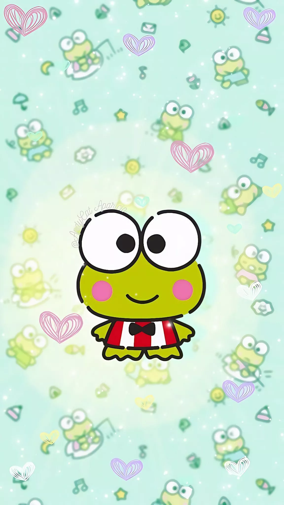keroppi wallpaper, hello kitty
