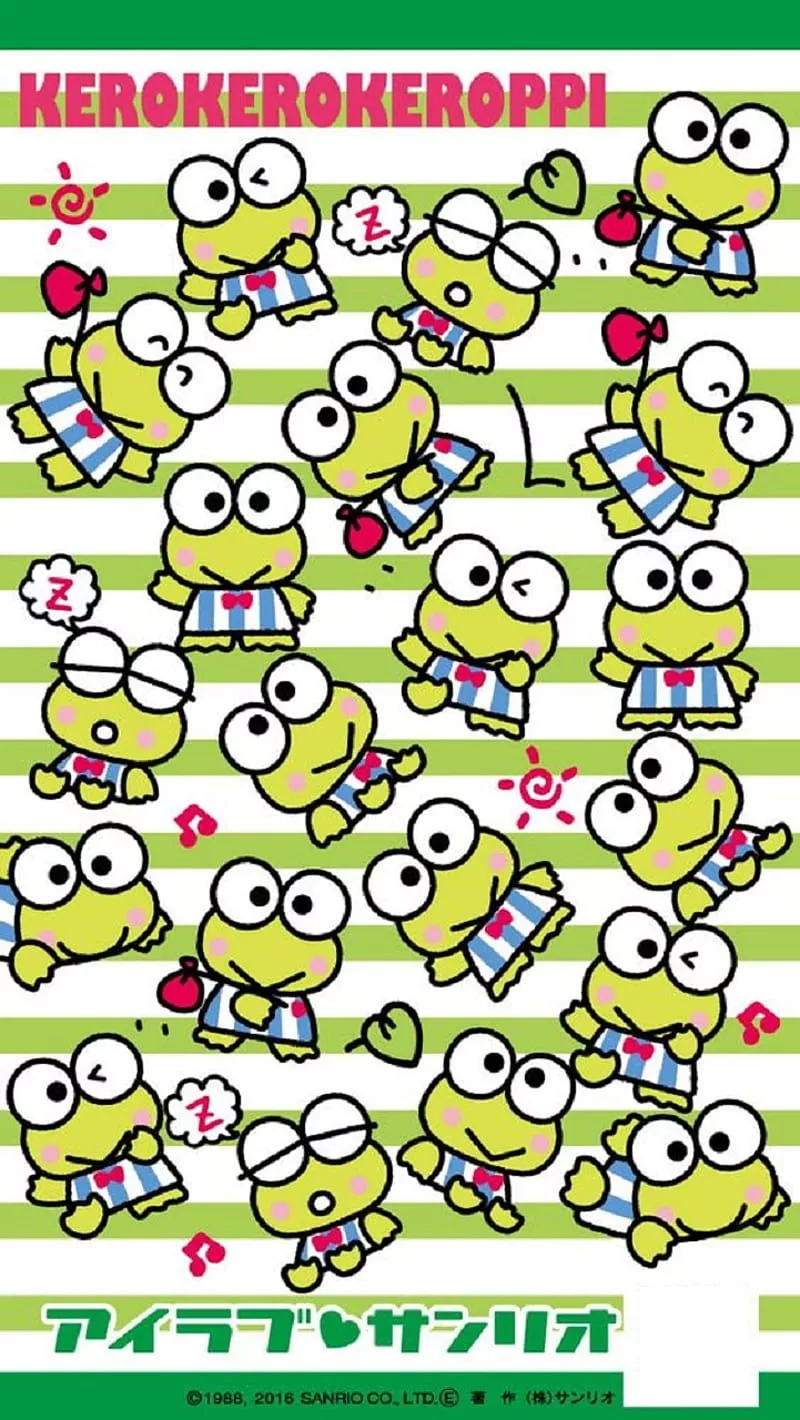 Keroppi, anime, frog, HD phone