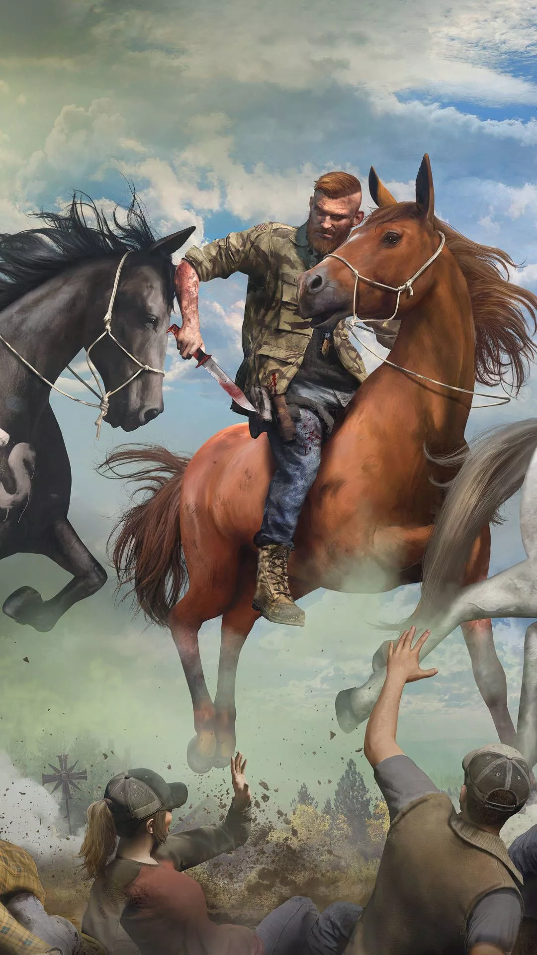 Far Cry 5 Jacob On Horse iPhone