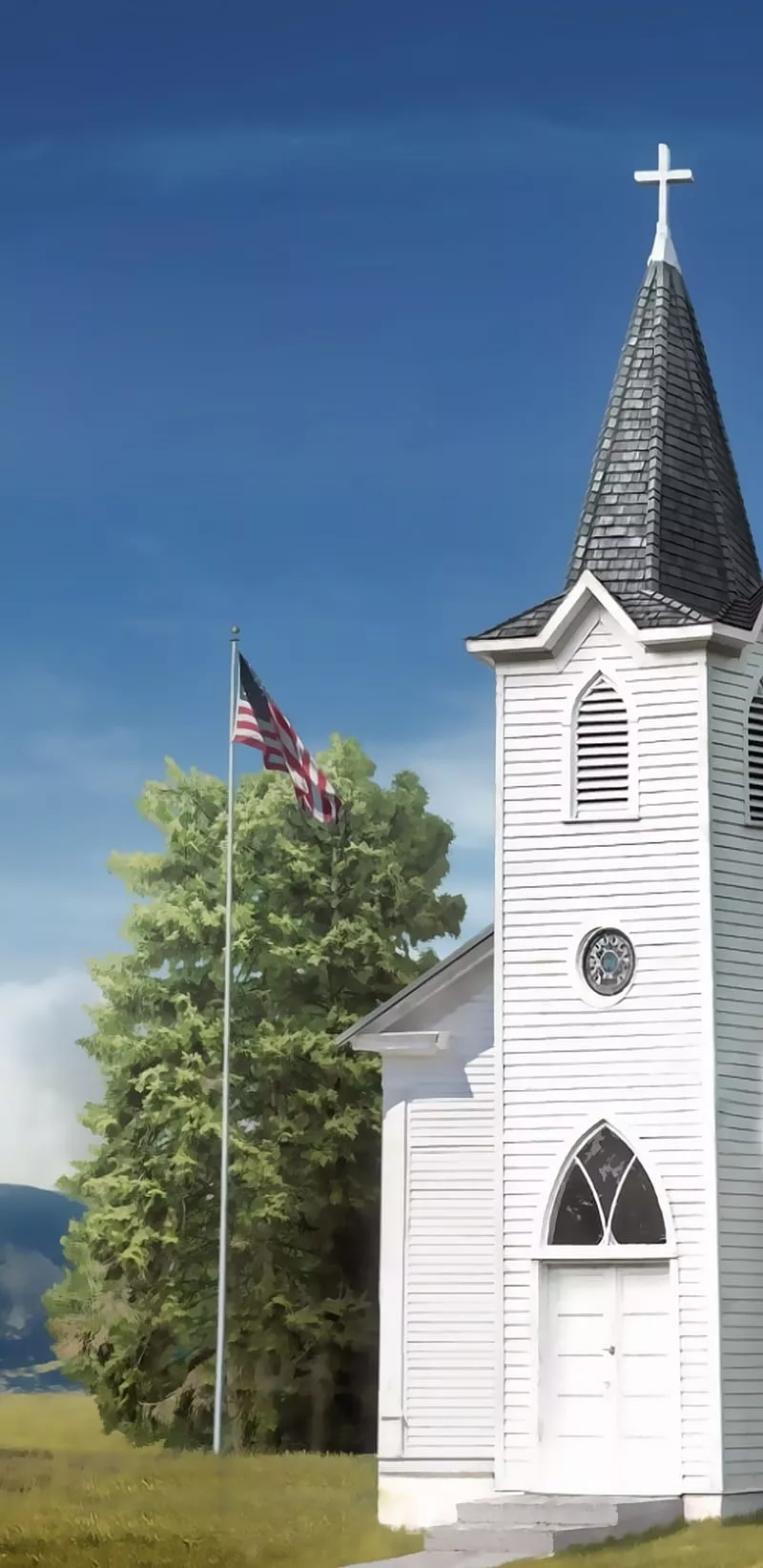 farcry5, flag, game, landscape