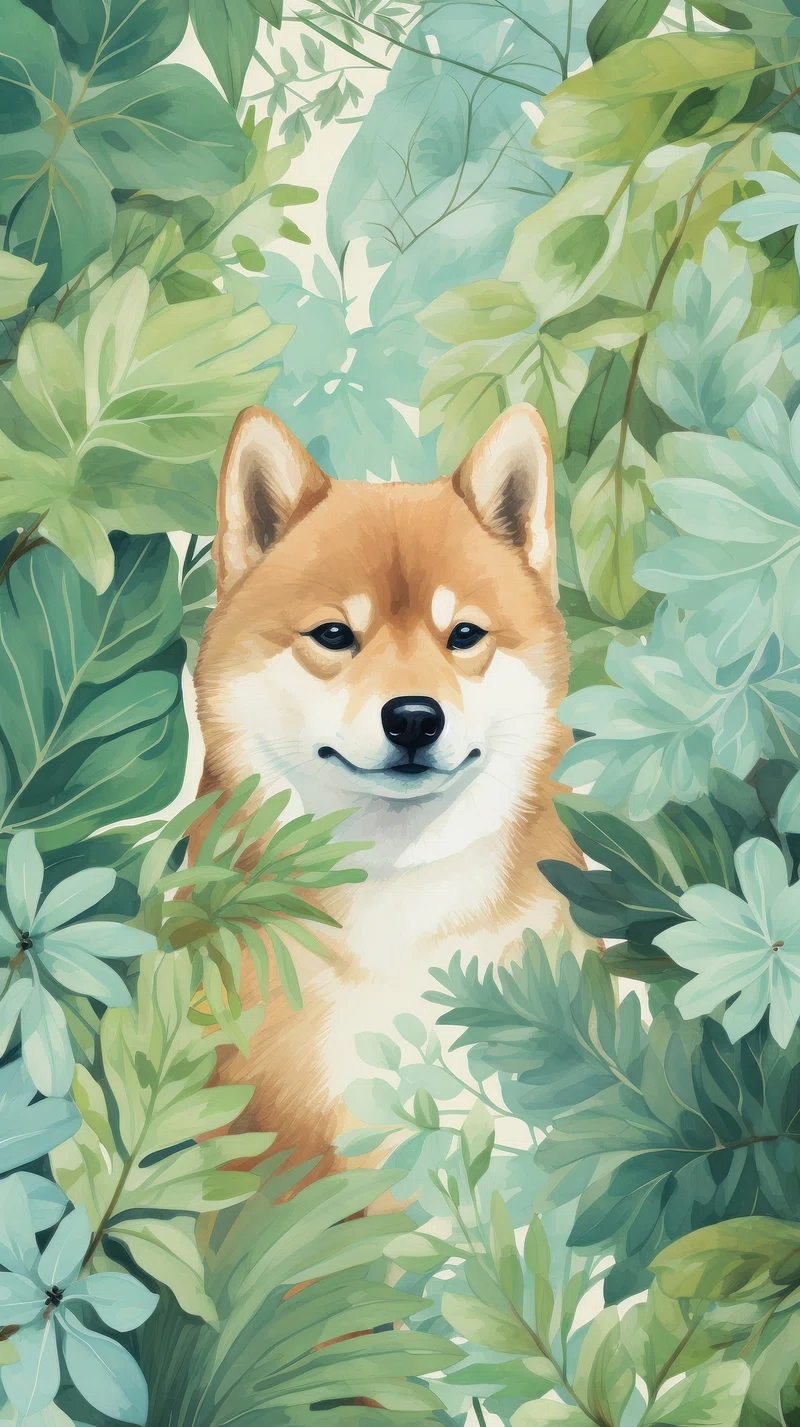 Shiba Inu Sketch Image. Free Photo