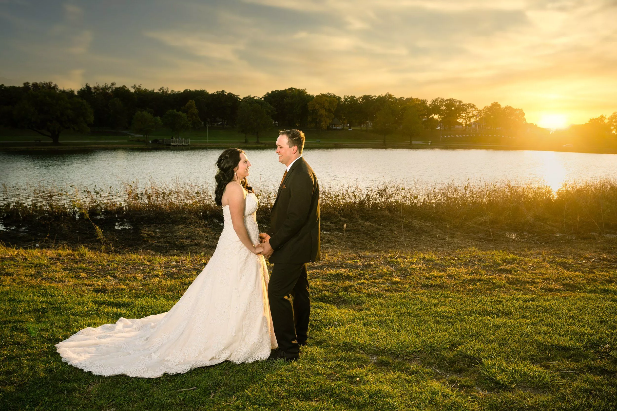Sunset Wedding Photo