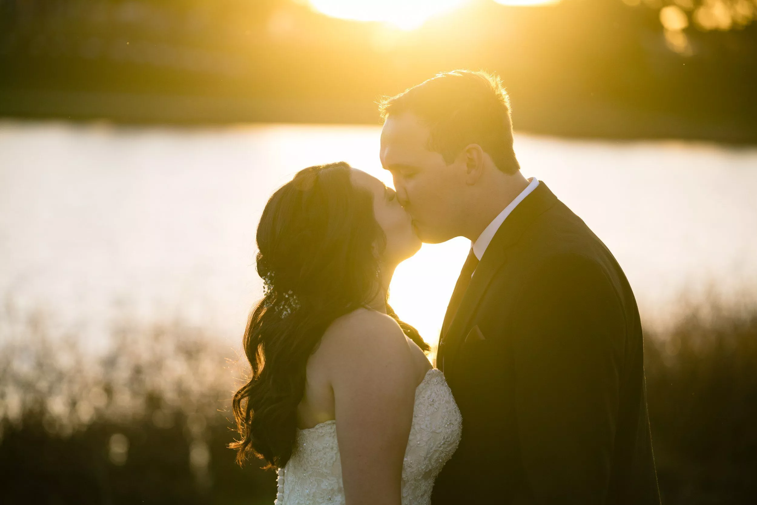 Sunset Wedding Photo