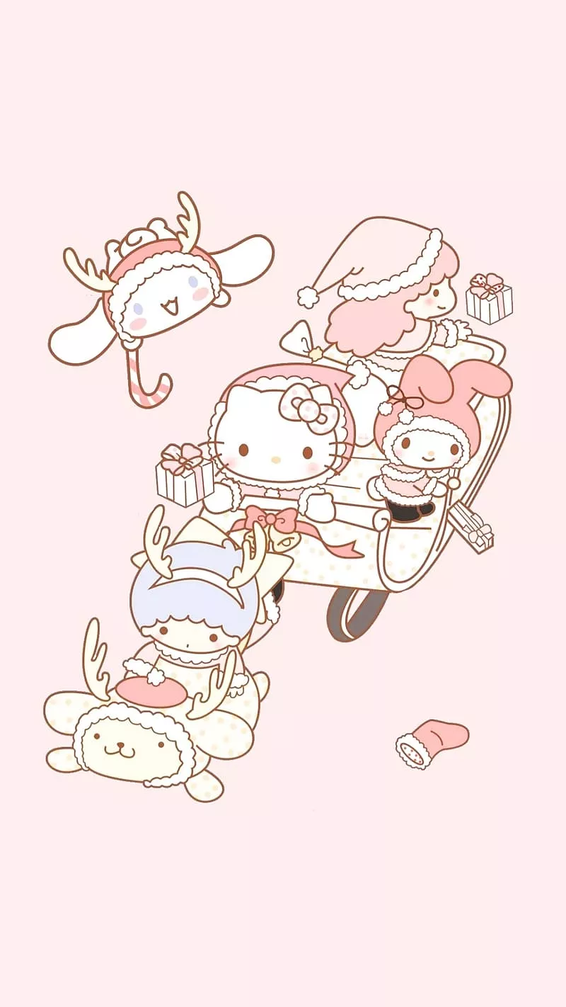 640x1136px, free download. ʚ♡ɞ, Sanrio Christmas, HD phone wallpaper