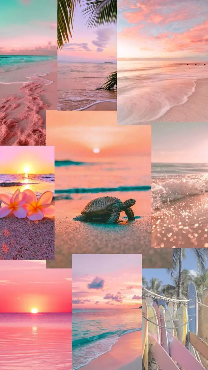 Pink beach, aesthetic. Summer wallpaper, Beautiful summer wallpaper, Cute summer wallpaper