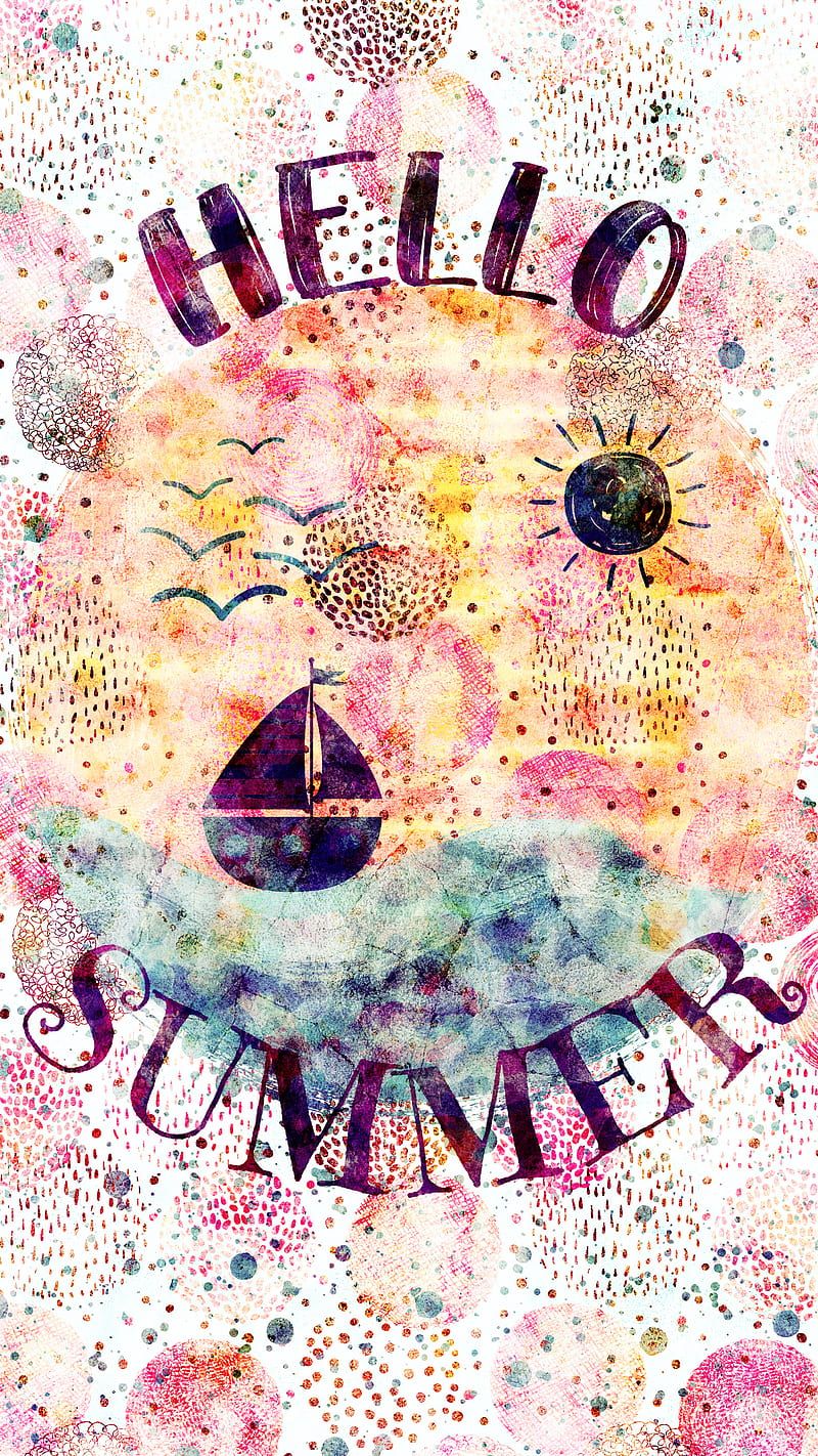 HD hello summer happy wallpaper