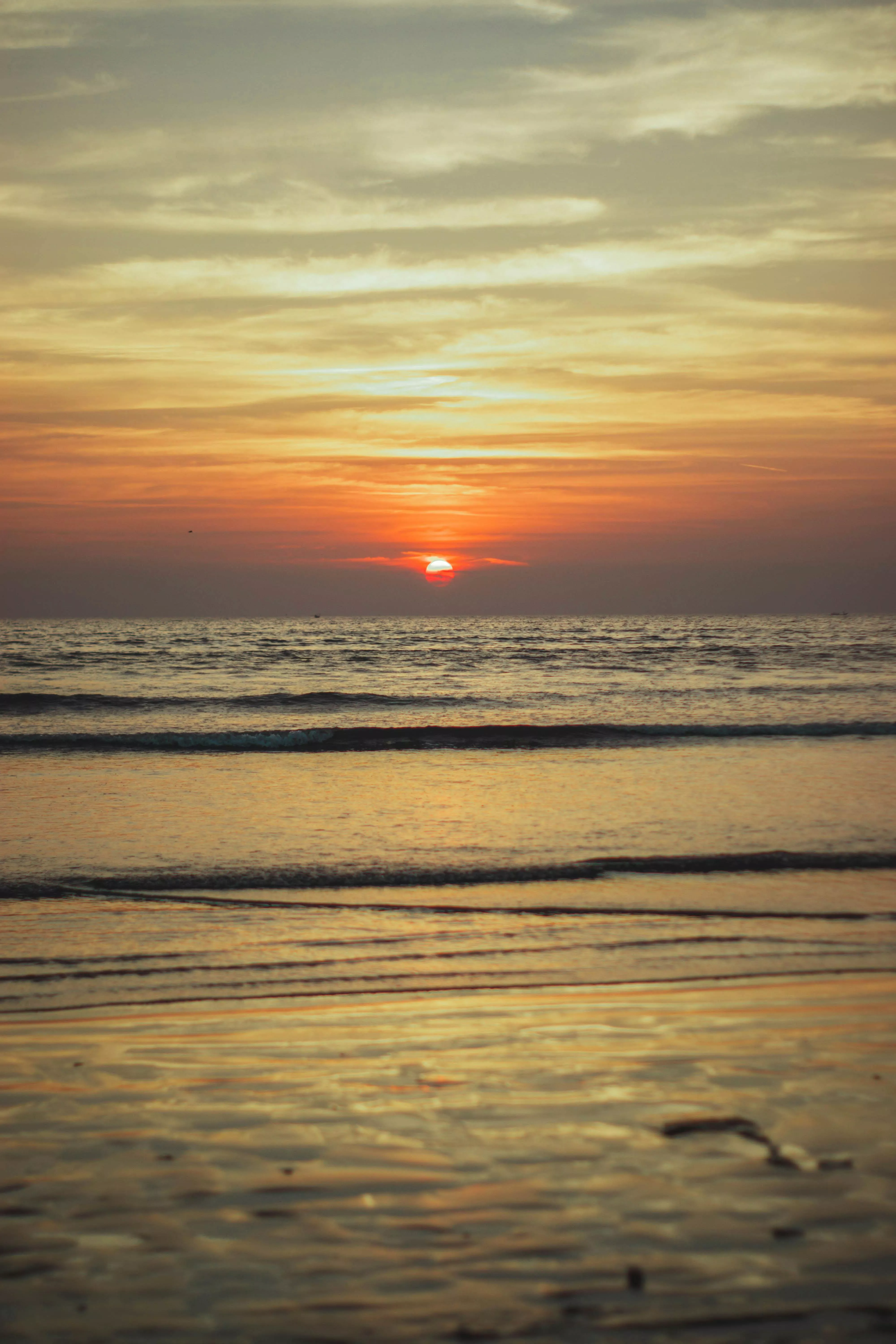 Photo of Beach Sand During Golden Hour