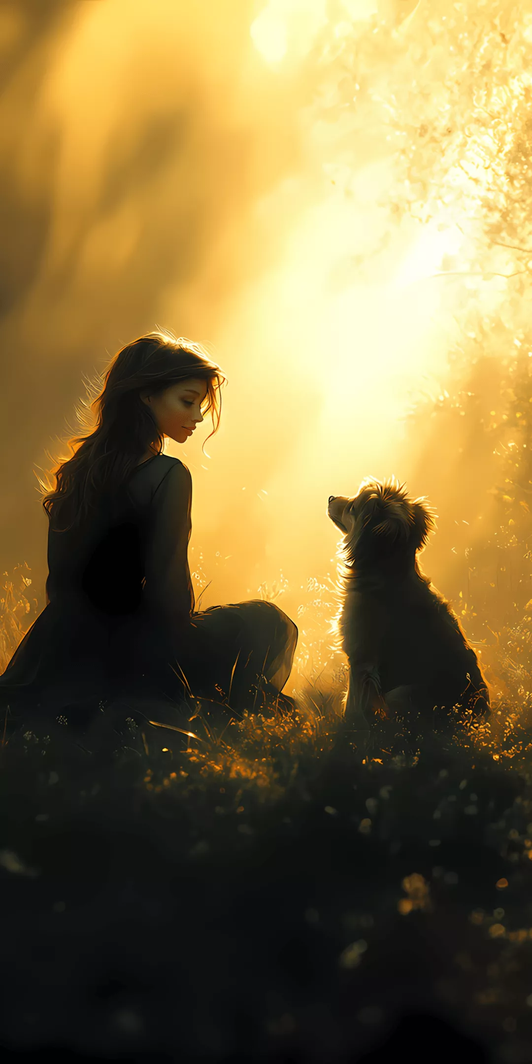 Golden Hour Magic: Stunning 4K Dog