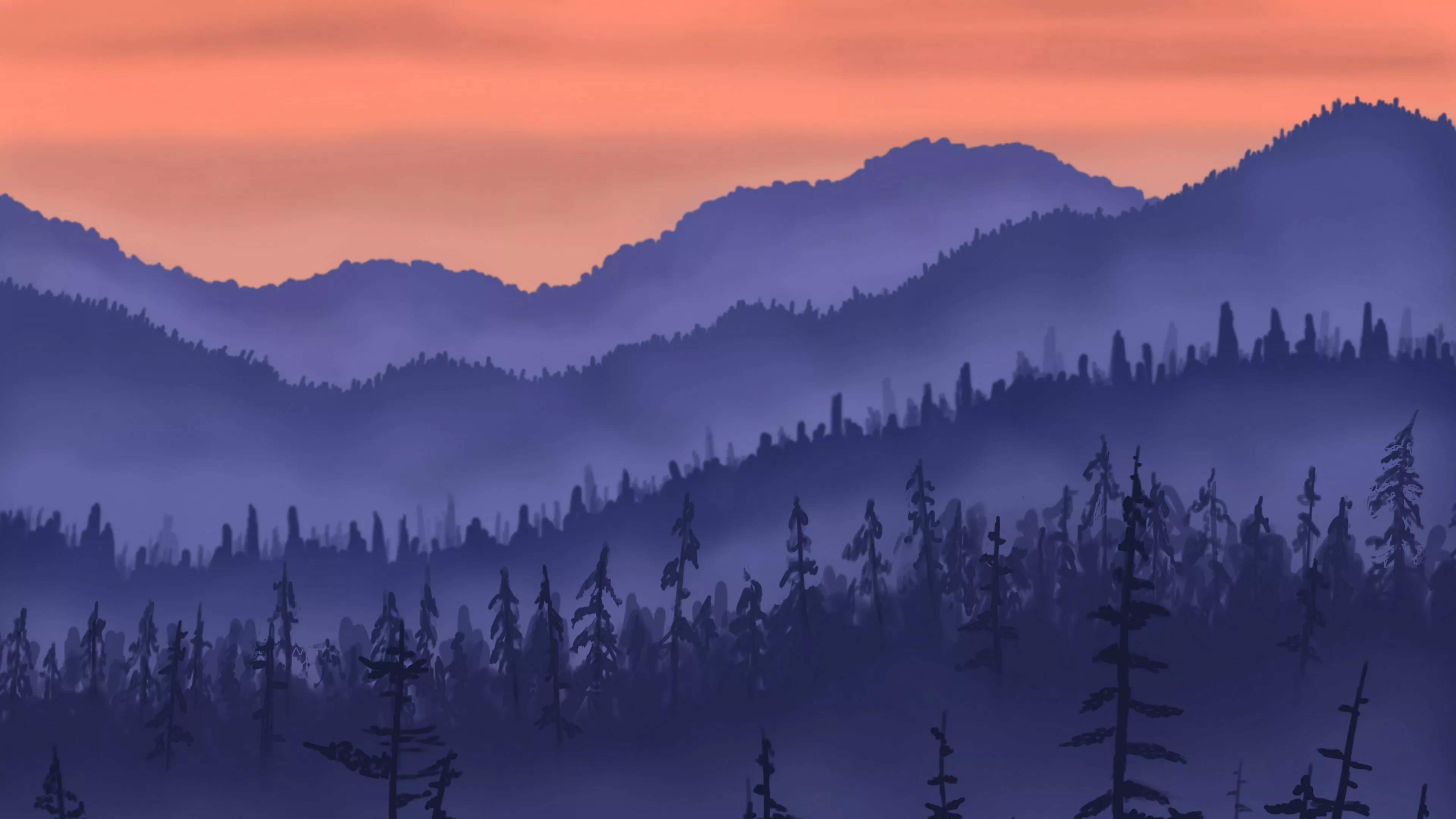 Download wallpaper 3840x2160 mountains