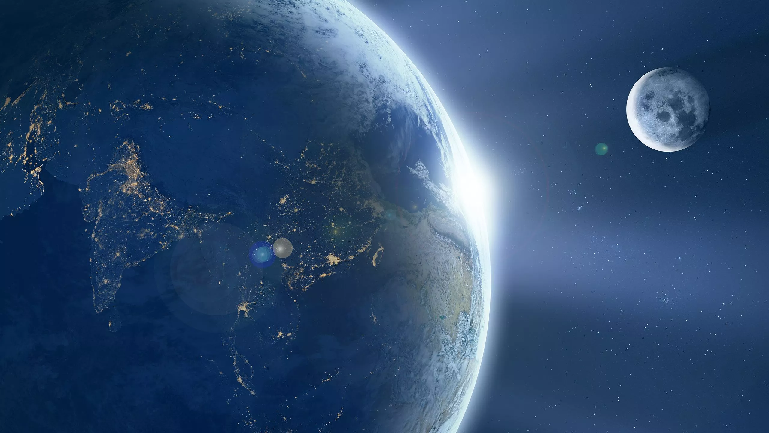 Earth from Space 2K Wallpaper x