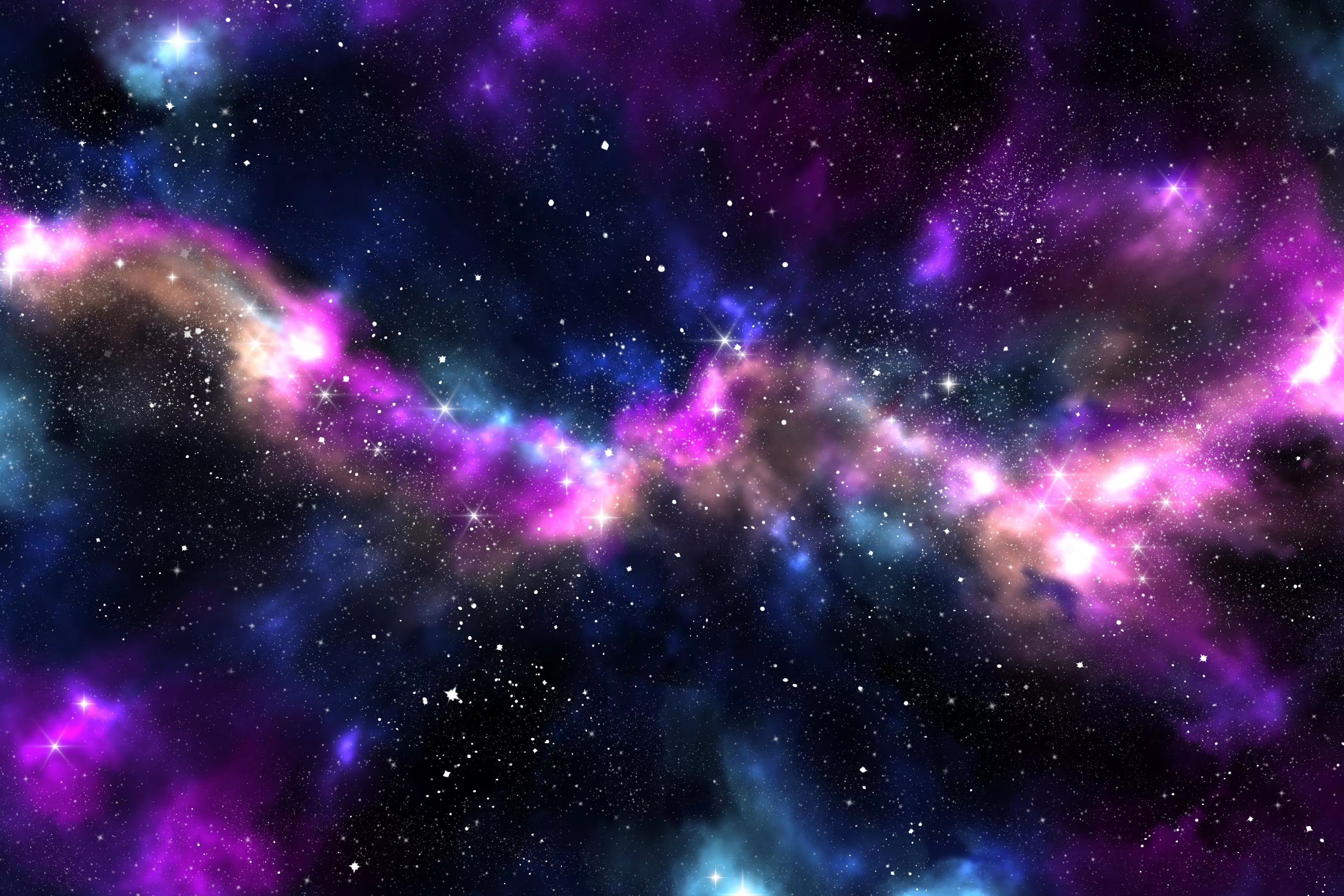 Galaxy Wallpaper 4K, Colorful, Milky