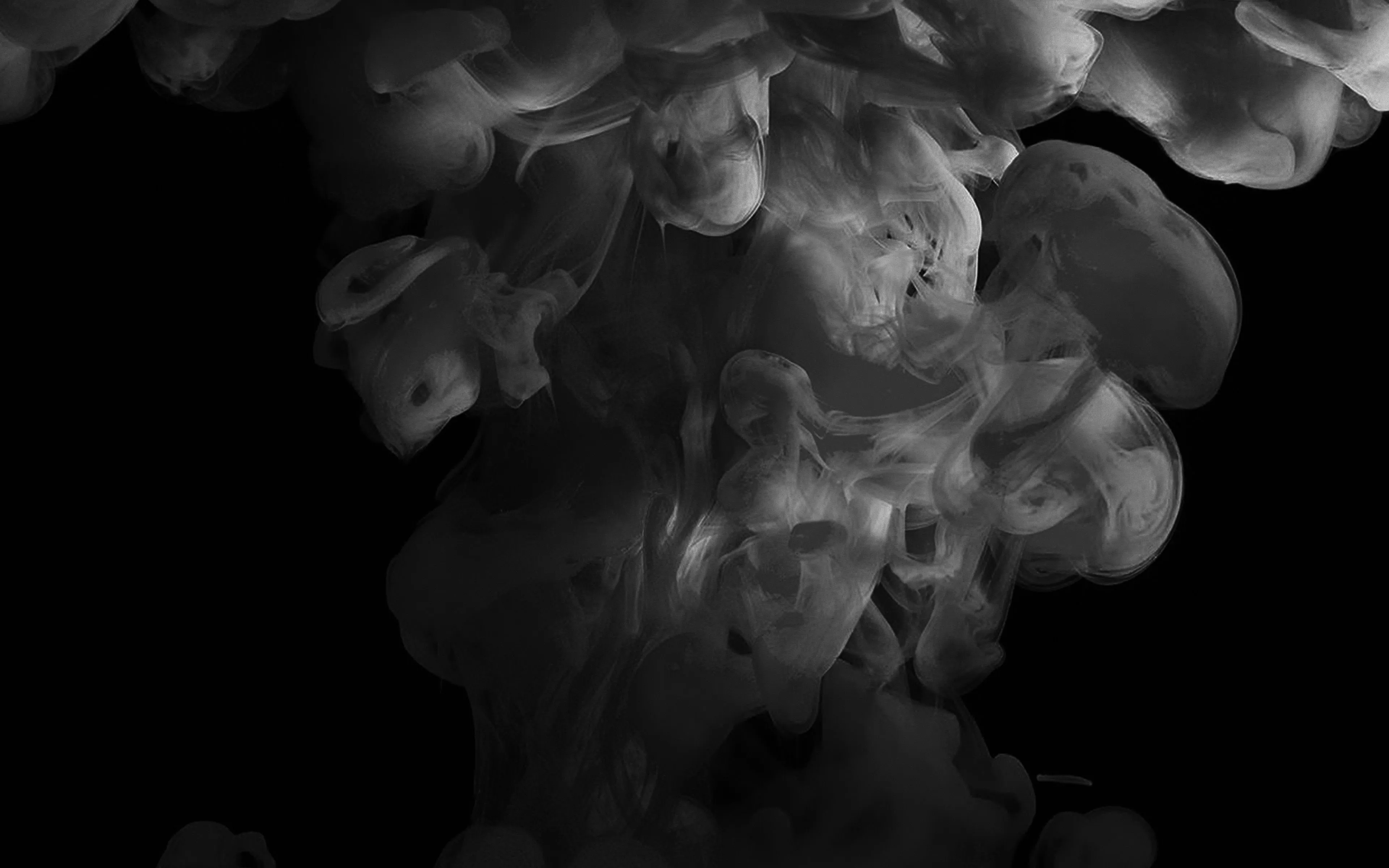Smoke Dark Bw Abstract Fog Art Illust