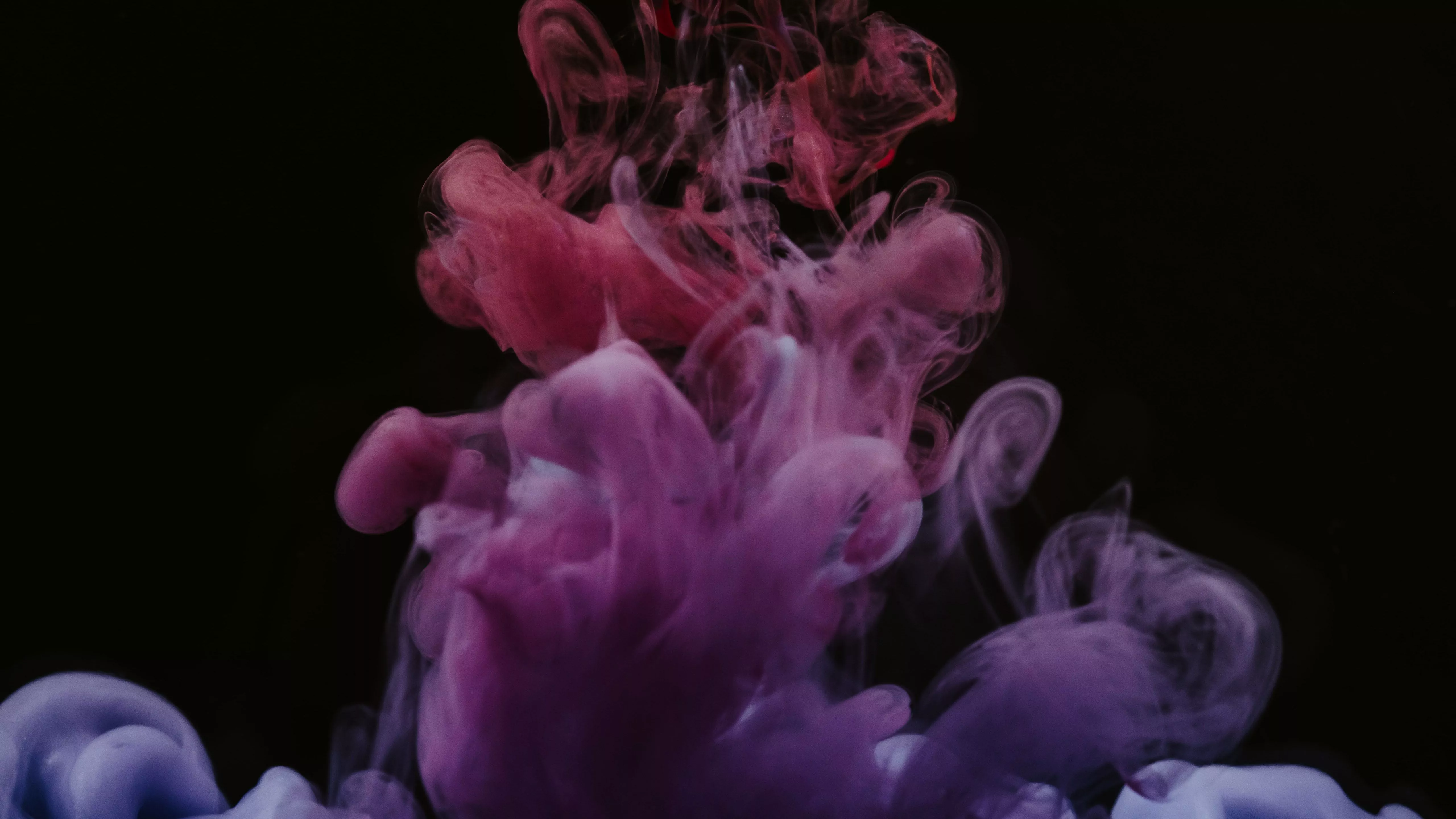 Red Purple Blue Smoke Black Background