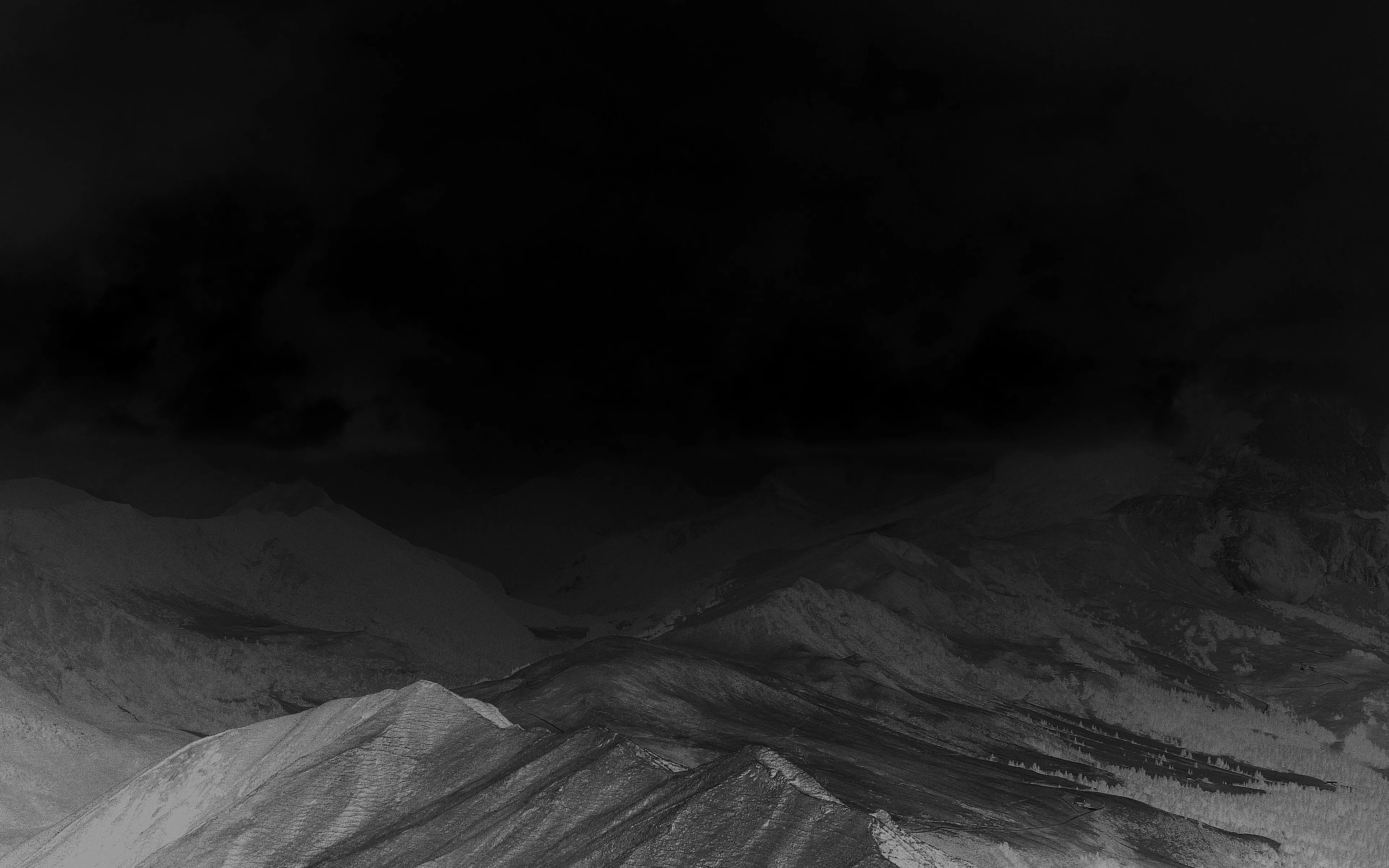 Mountain Nature Sky Cloud Wood Bw