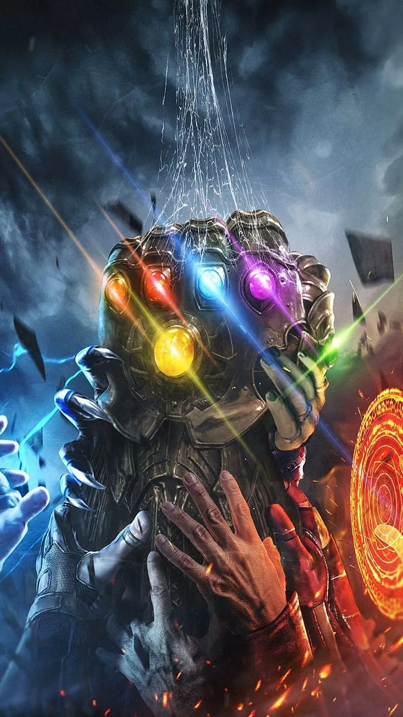 Thanos, hand, hands, infinity war, marvel, movie, HD phone wallpaper