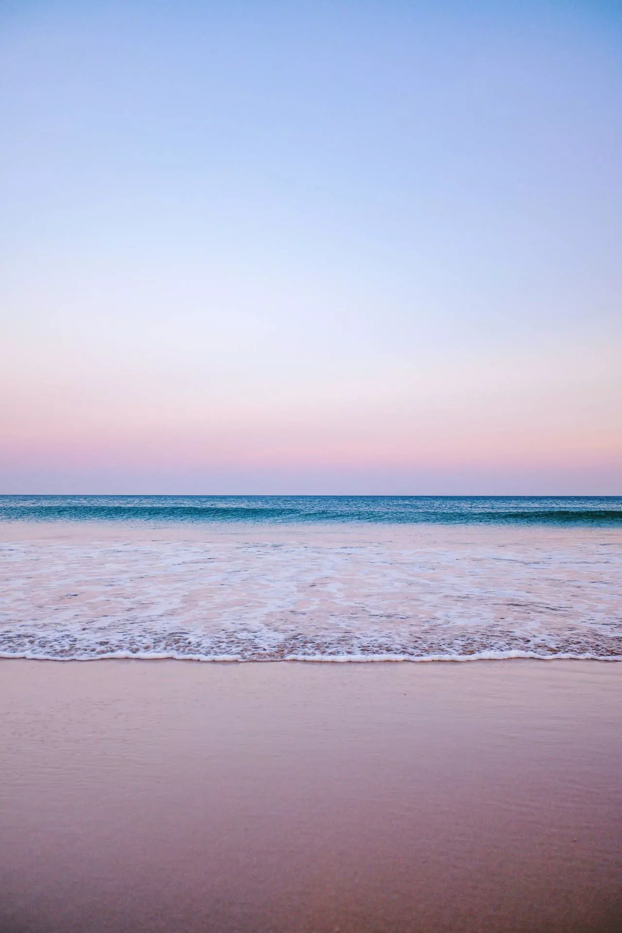 Pastel Sky Beach iPhone Wallpaper
