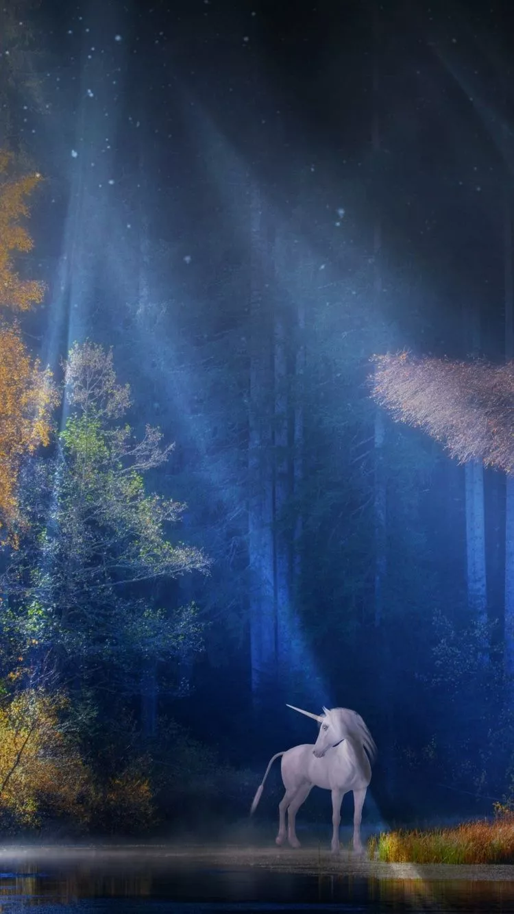 Unicorn Wallpaper 4K, Fairy tale