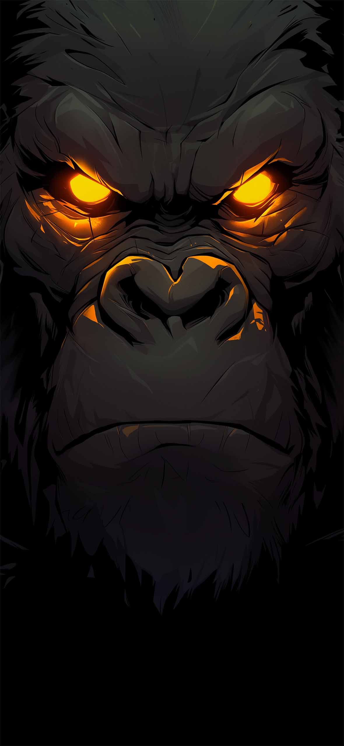 King Kong Glowing Eyes Cool Black