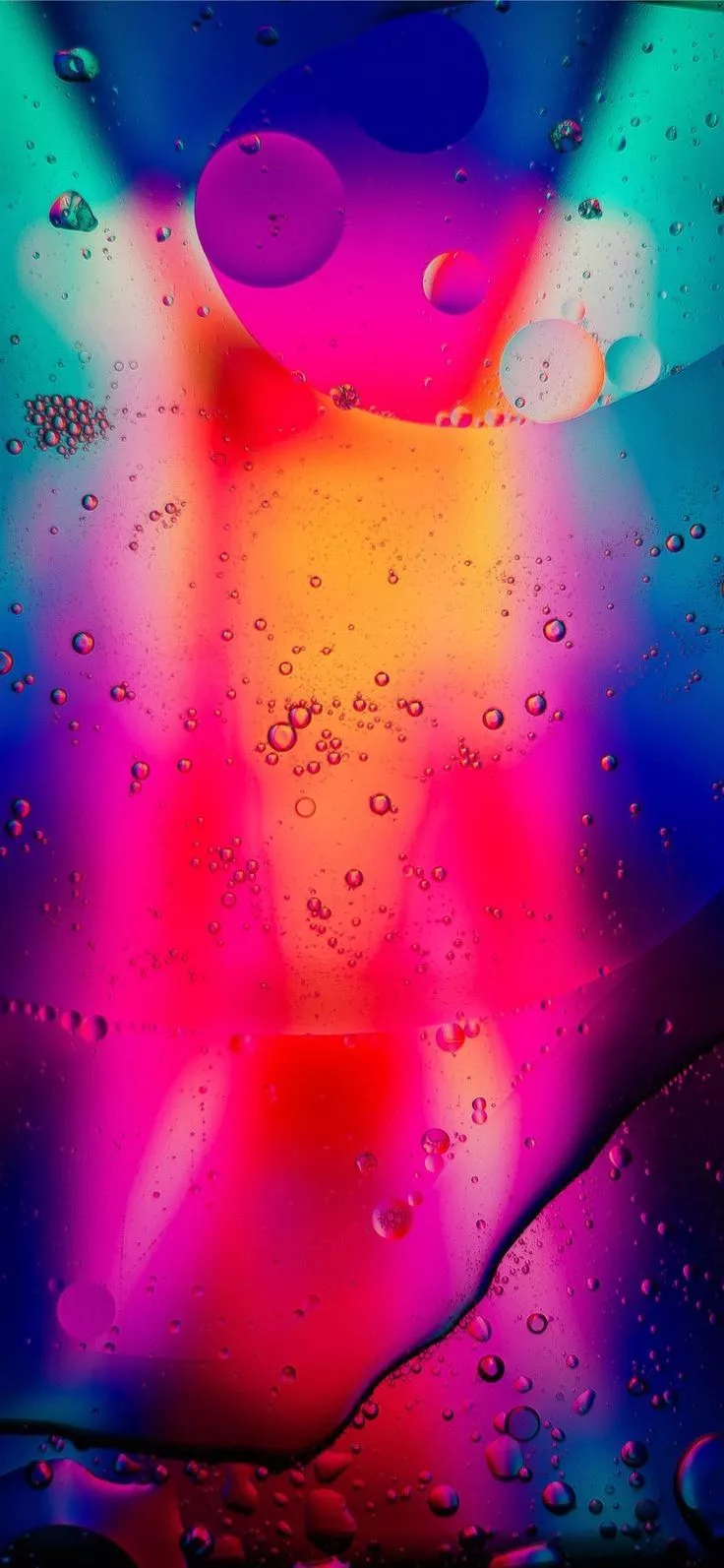 red abstract painting iPhone X Wallpaper
