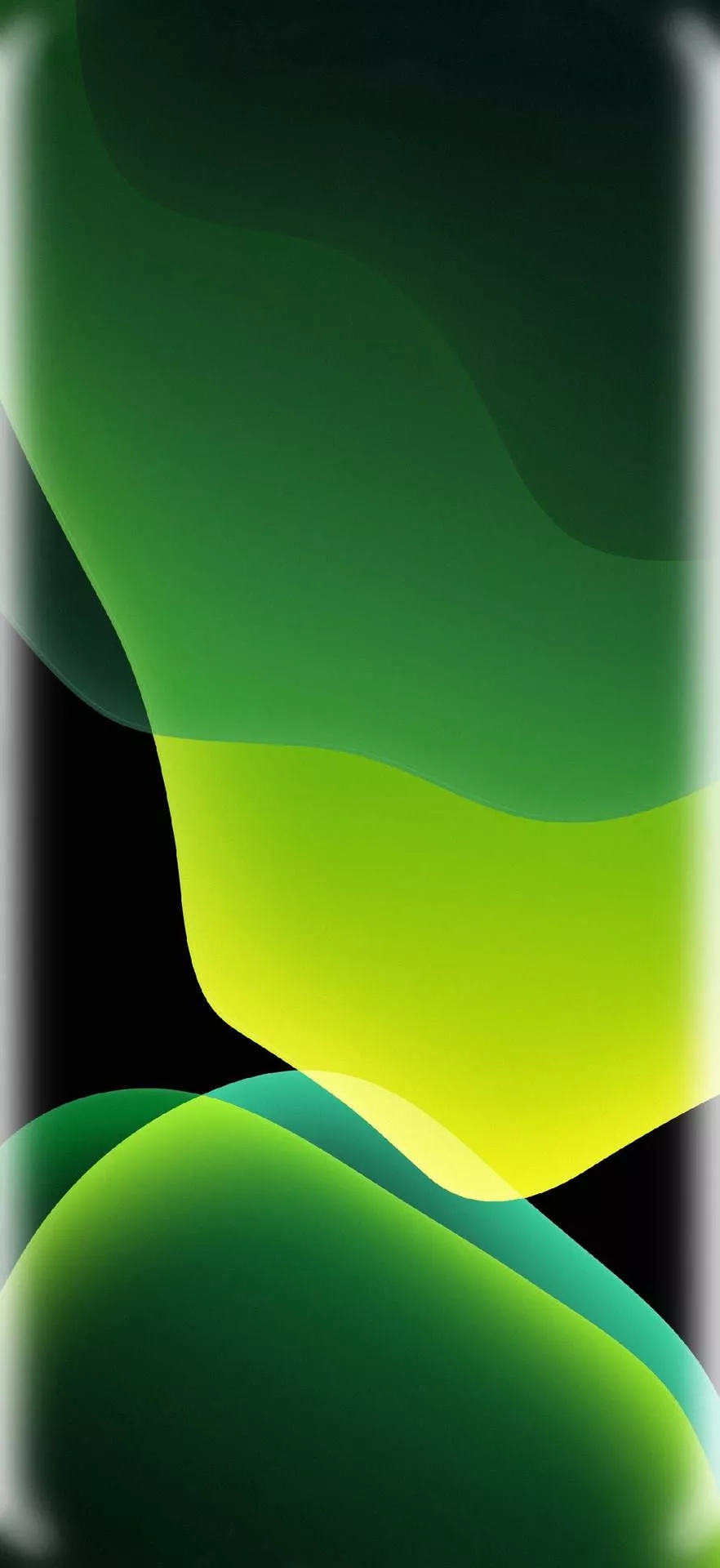 iPhone XR Red Green Blobs Wallpaper