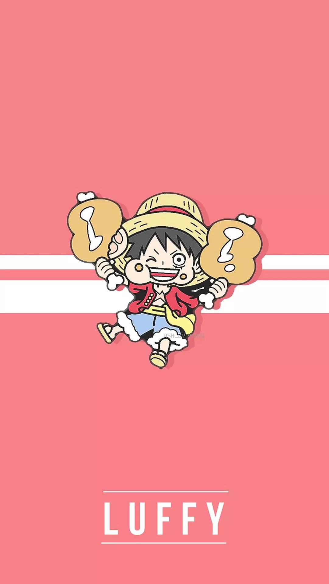 One Piece Cute Luffy iPhone Wallpaper