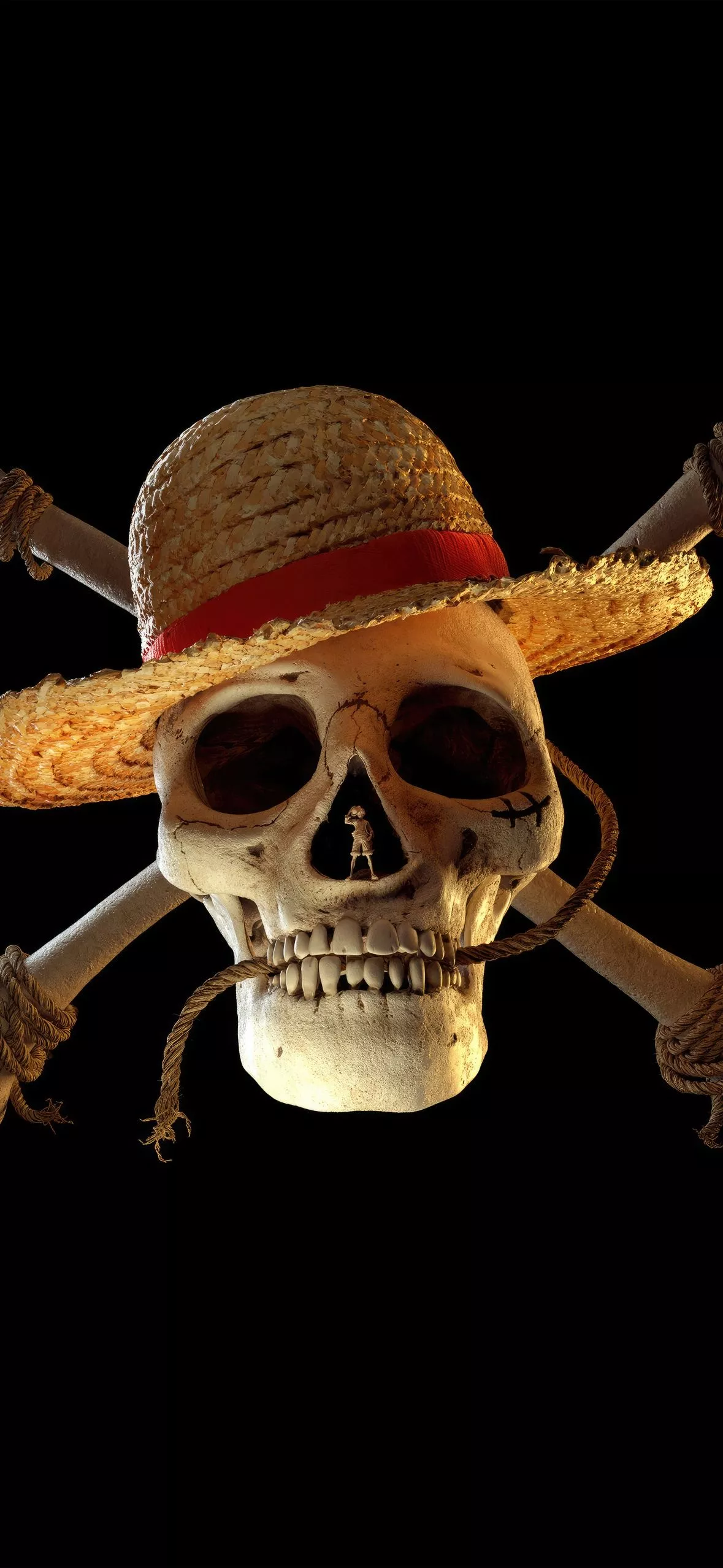 One Piece Logo AMOLED 8K Wallpaper