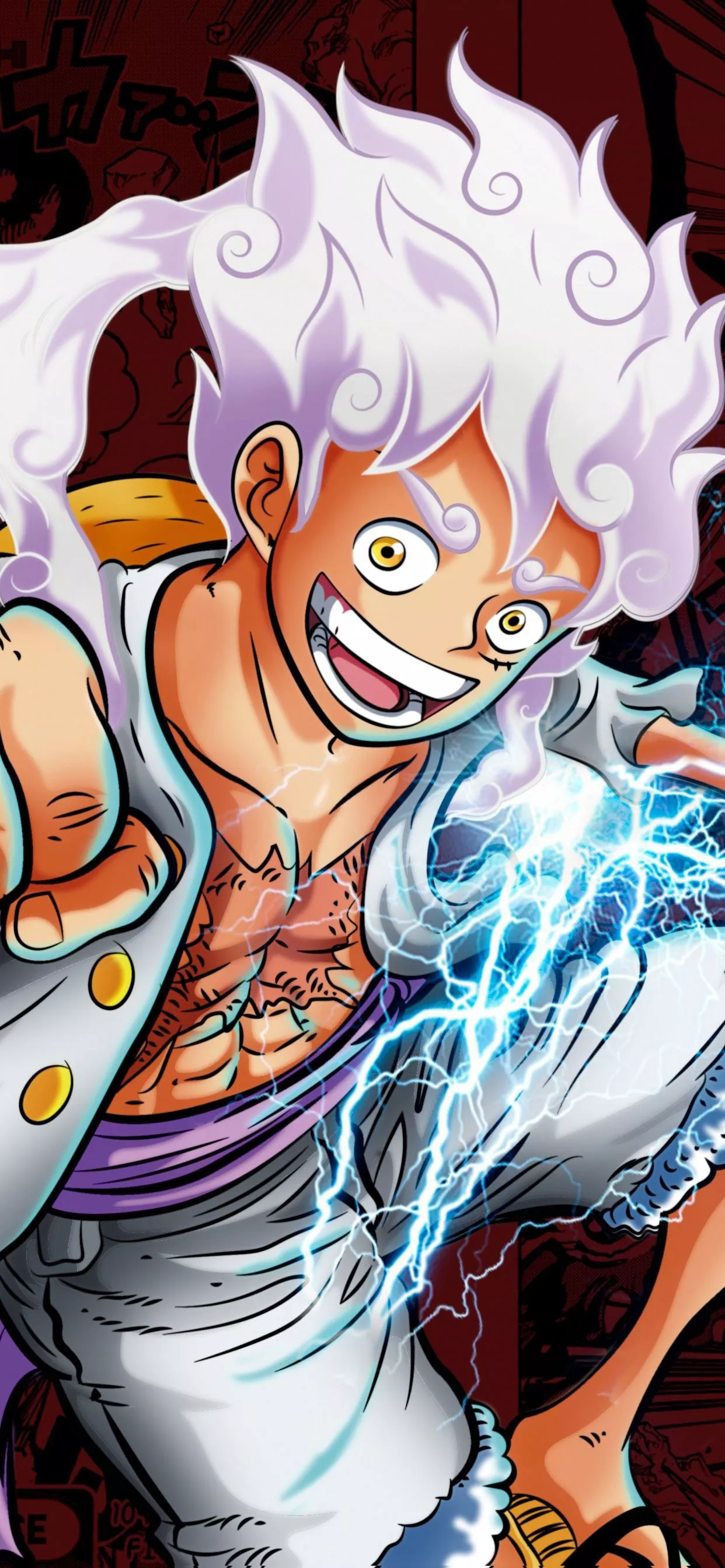 Gear 5 Wallpaper 4K, Luffy, One Piece