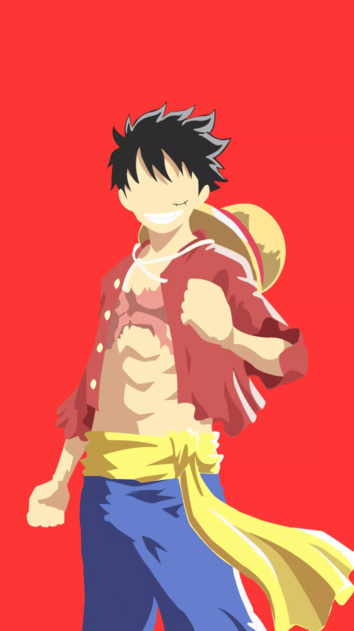 Luffy Wallpaper 4K, Minimalist