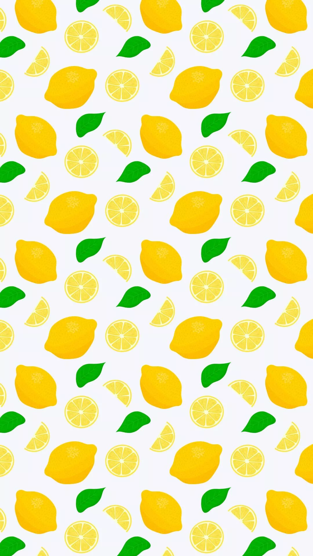 Summer iPhone Lemon Pattern Wallpaper