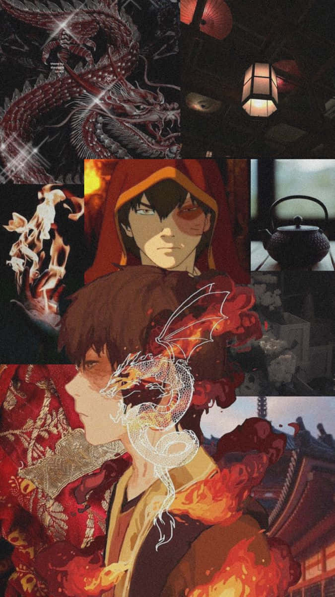 Download A silhouetted Zuko stands