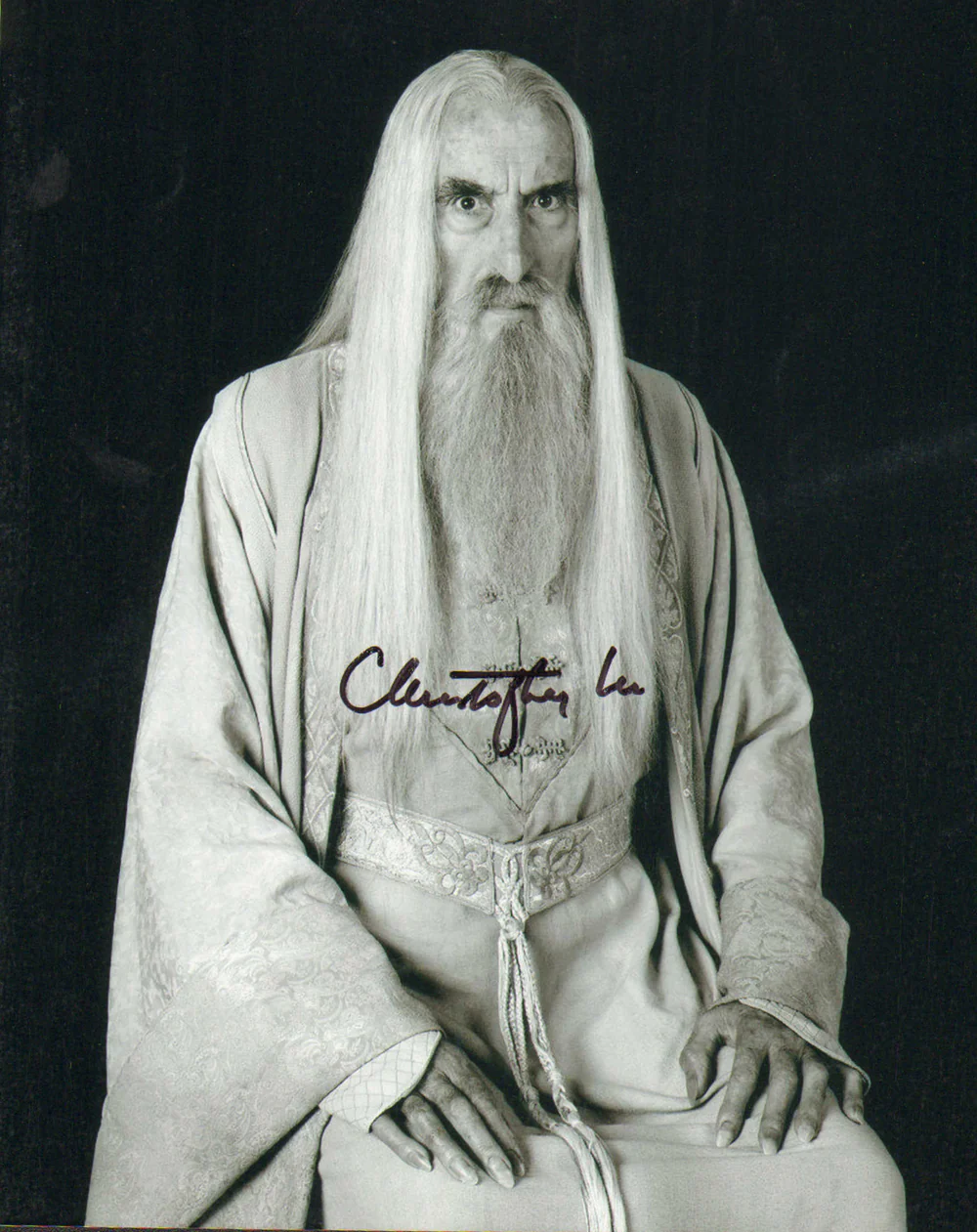 Christopher Lee as Saruman in The Lord