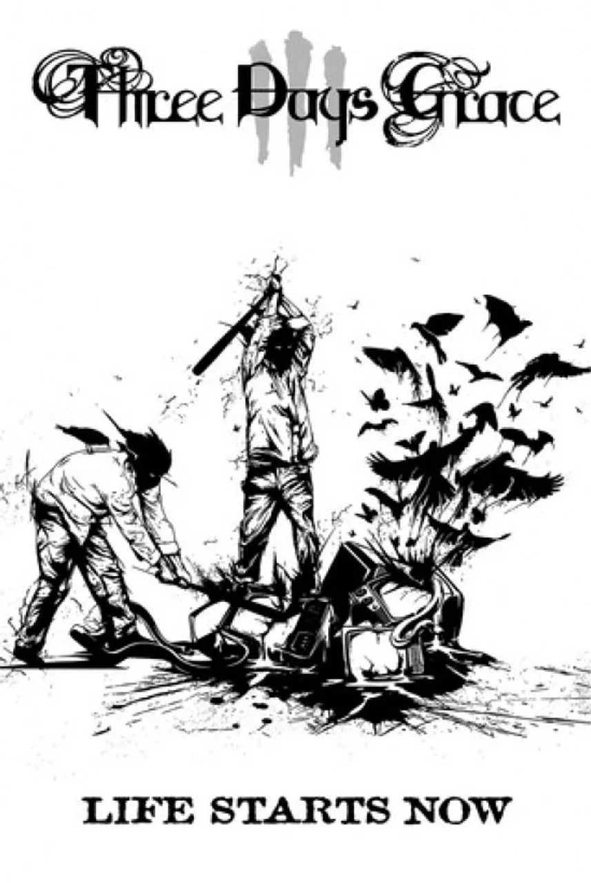 Three Days Grace Life Starts Now Poster