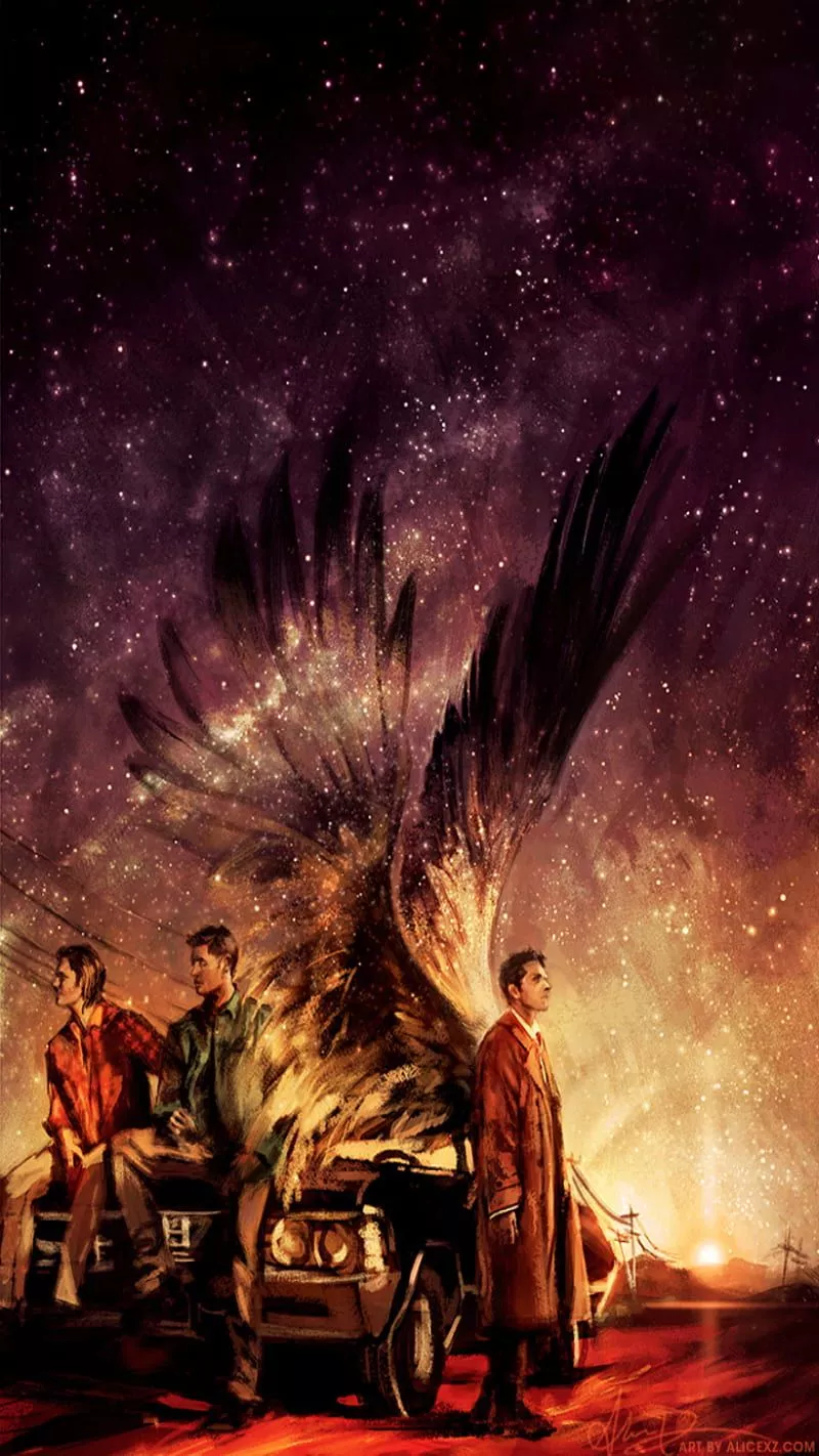 Supernatural, castiel, dean, sam
