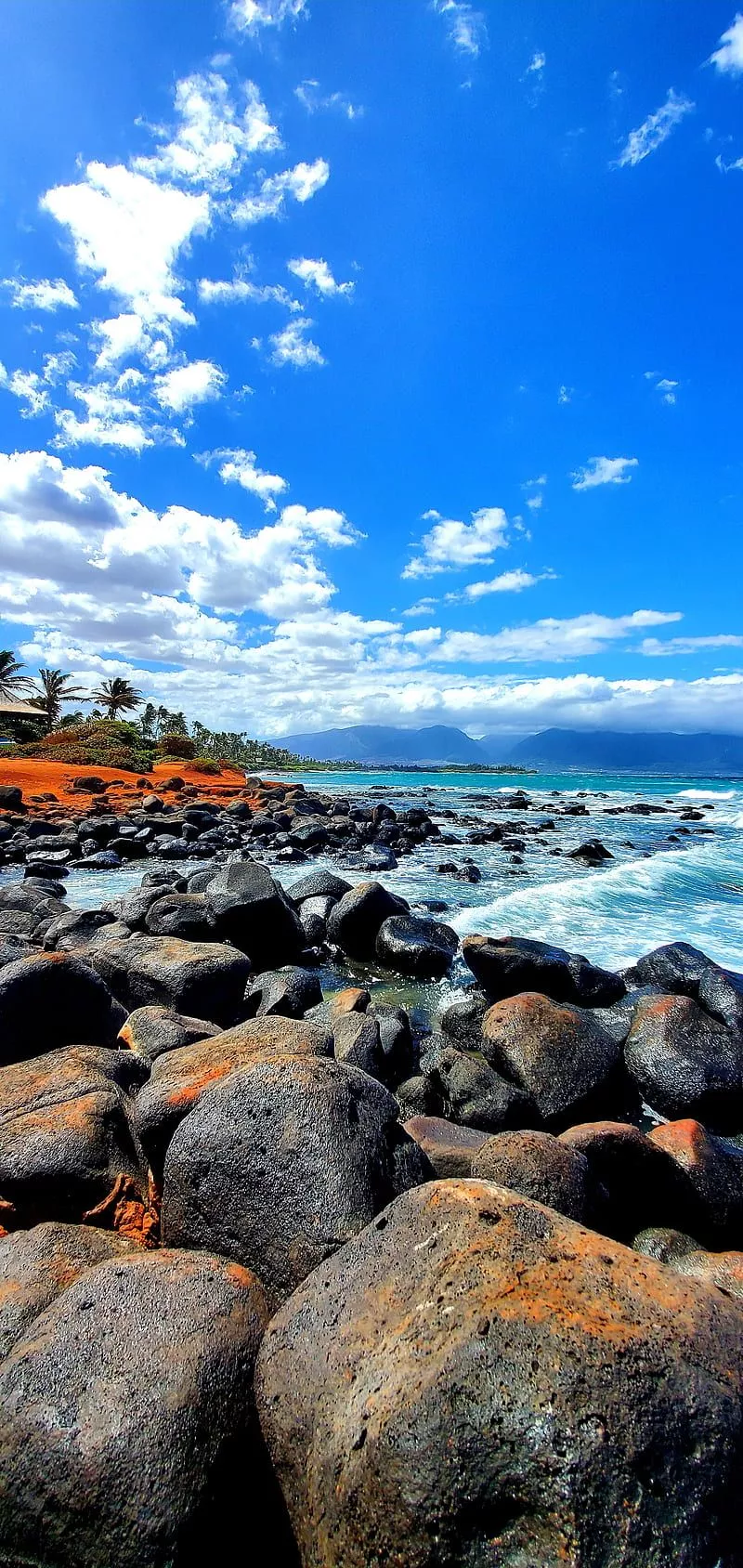 Maui, beach, ocean, sea, HD phone