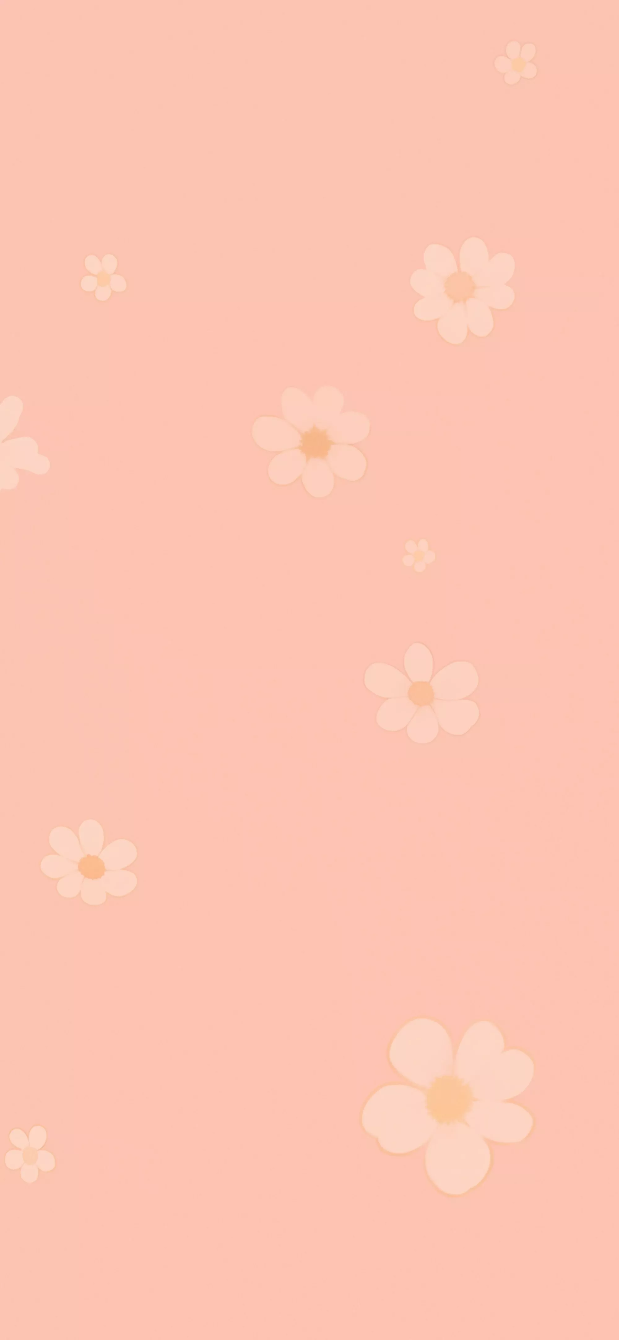 Soft Pink Daisy Pattern Wallpaper