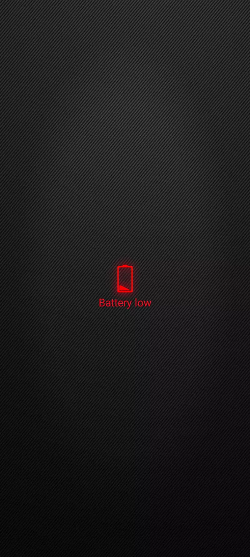 HD low battery wallpaper
