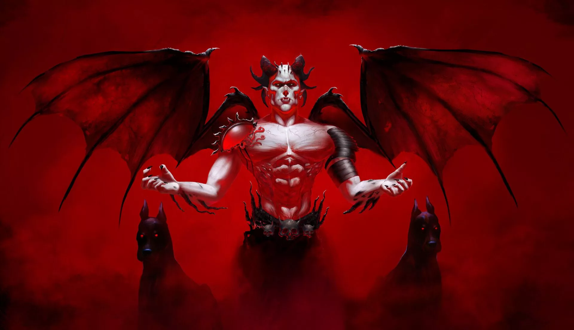 God of Hell HD Dark Demon Art Wallpaper