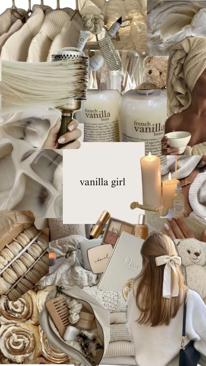 Vanilla girl vibes aesthetic