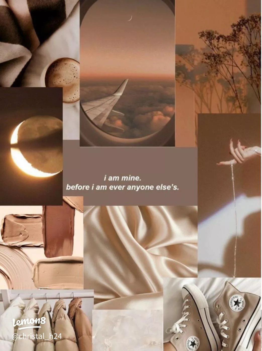 Beige wallpaper for iPhone