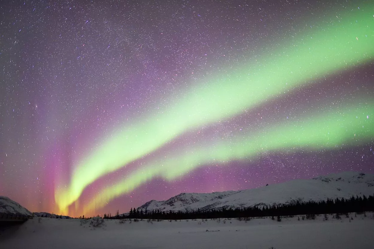 Alaska Northern lights photo. Photo
