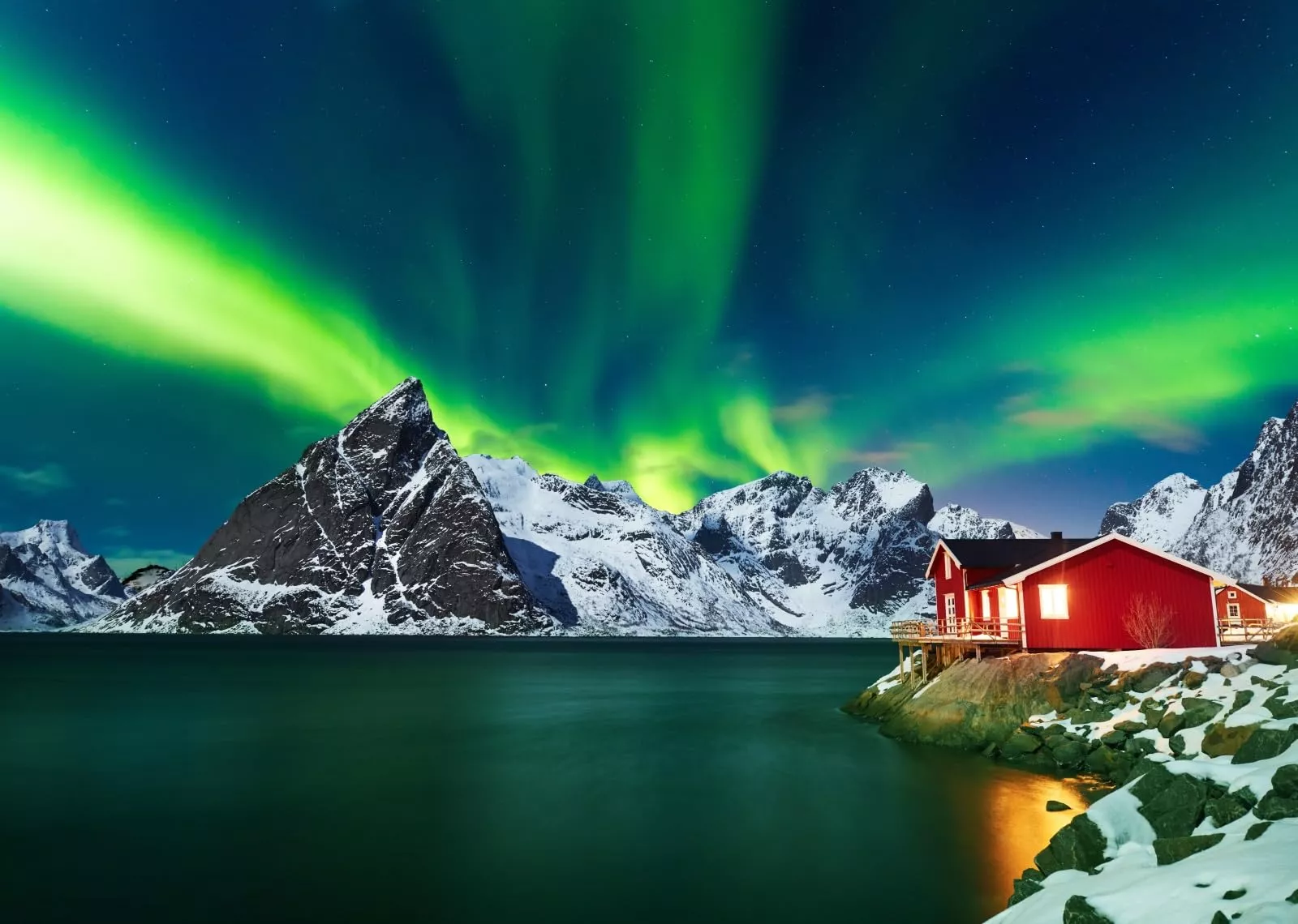Aurora Borealis Backdrop Norway