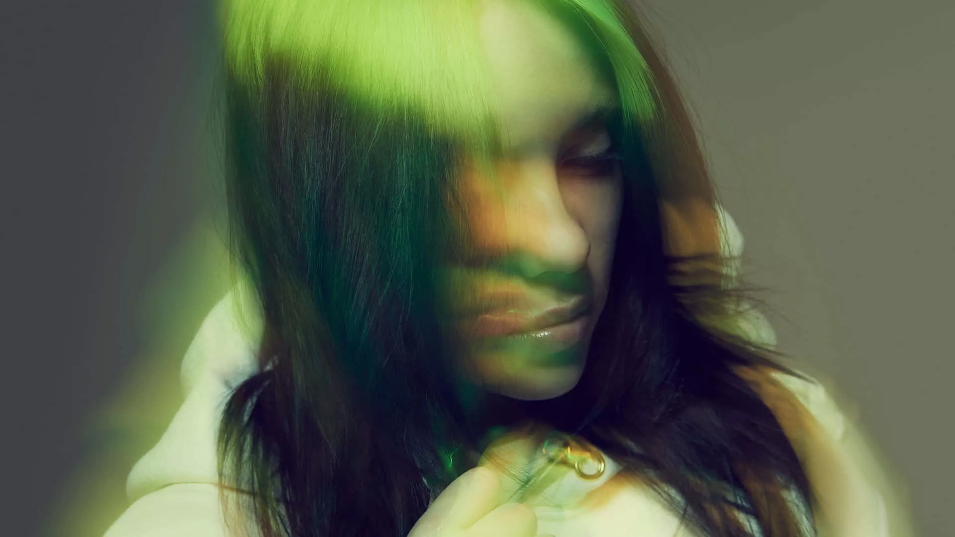 Download Billie Eilish singing into