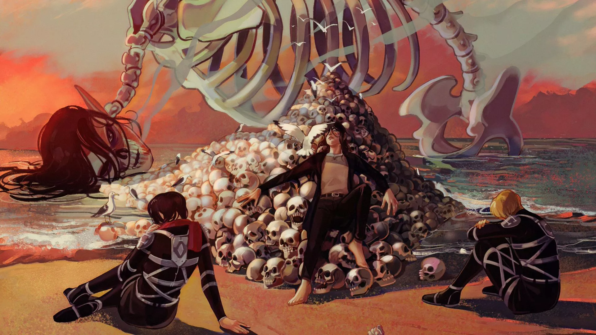 Armin Arlert Eren Yeager Founding Titan