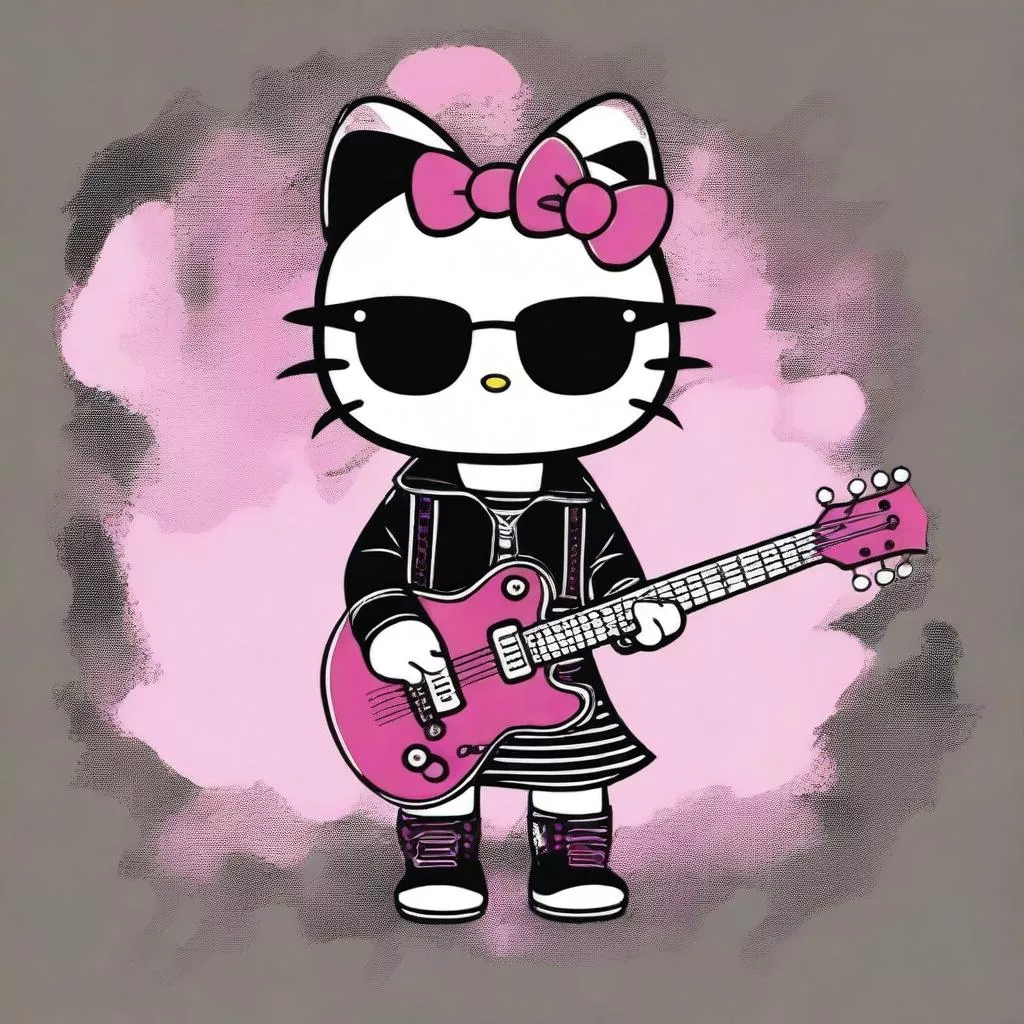 Rockin' Hello Kitty Wallpaper