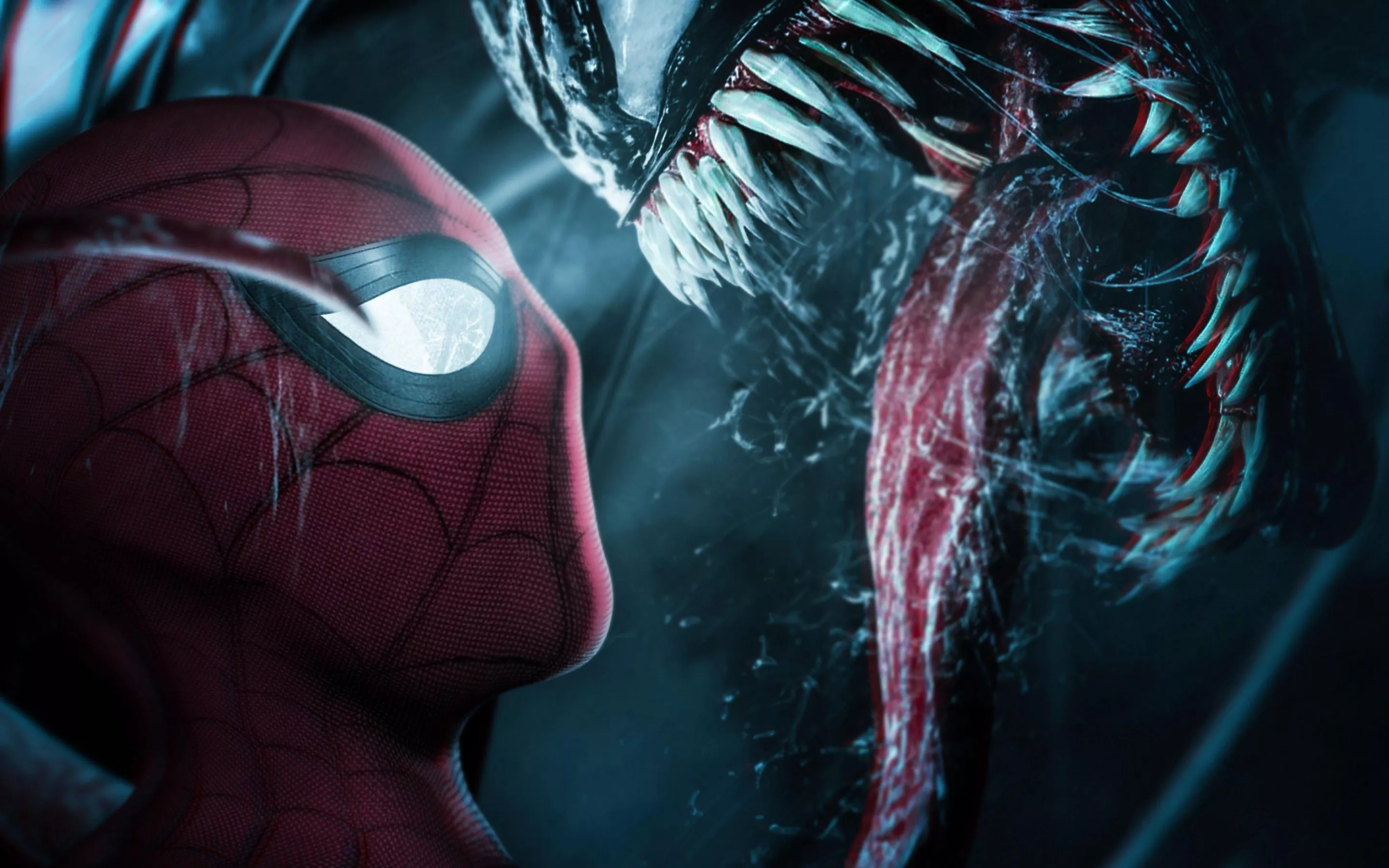Spider Man Vs Venom 4K Wallpaper For IPhone