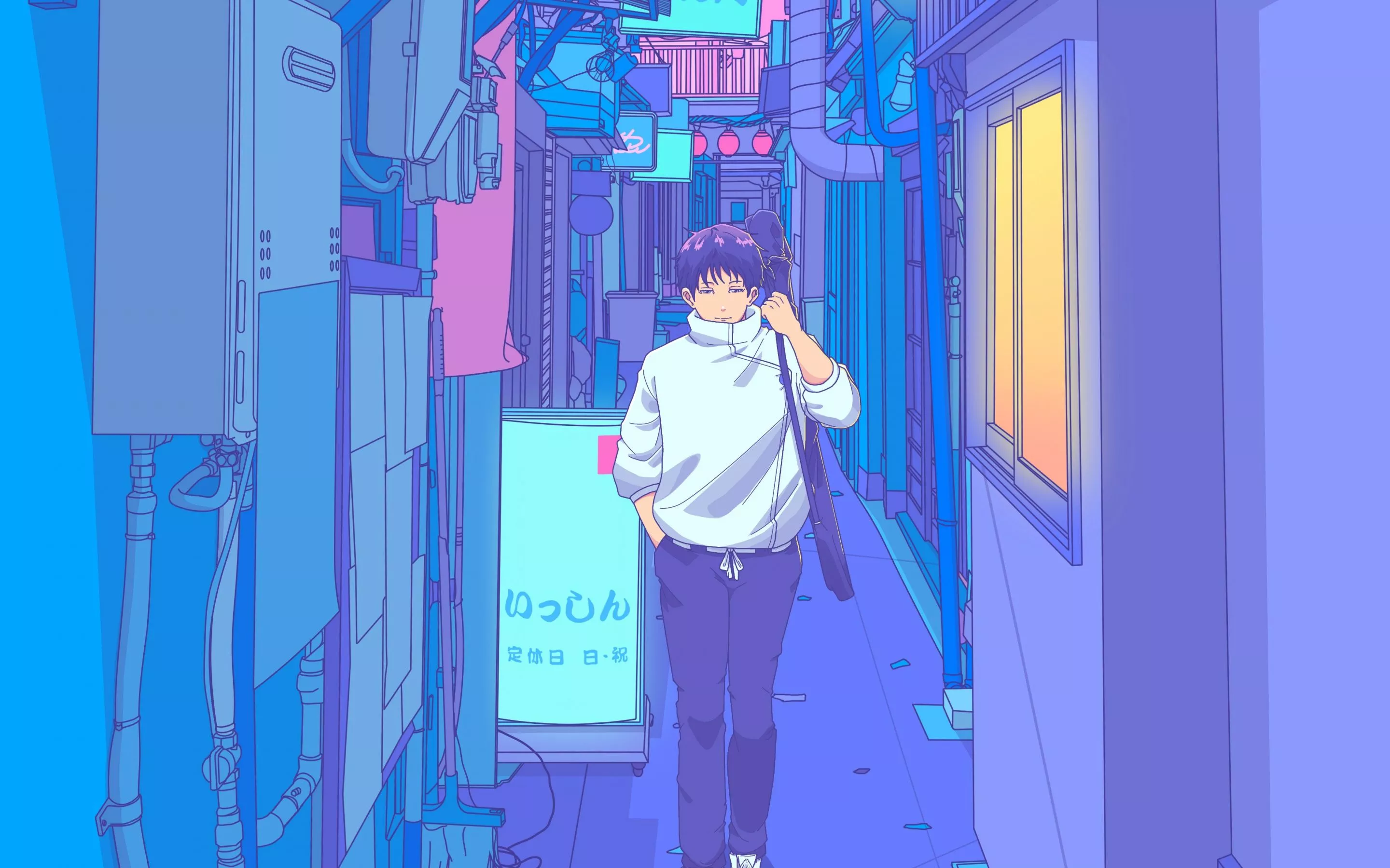 Yuta Okkotsu on Japanese street 4K