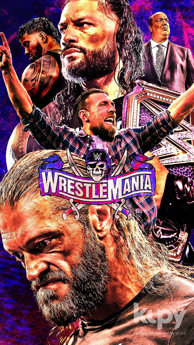 3200x900px, 2K free download. Edge Roman Daniel, daniel bryan, jey uso, paul heyman, roman reigns, wrestlemania, HD phone wallpaper