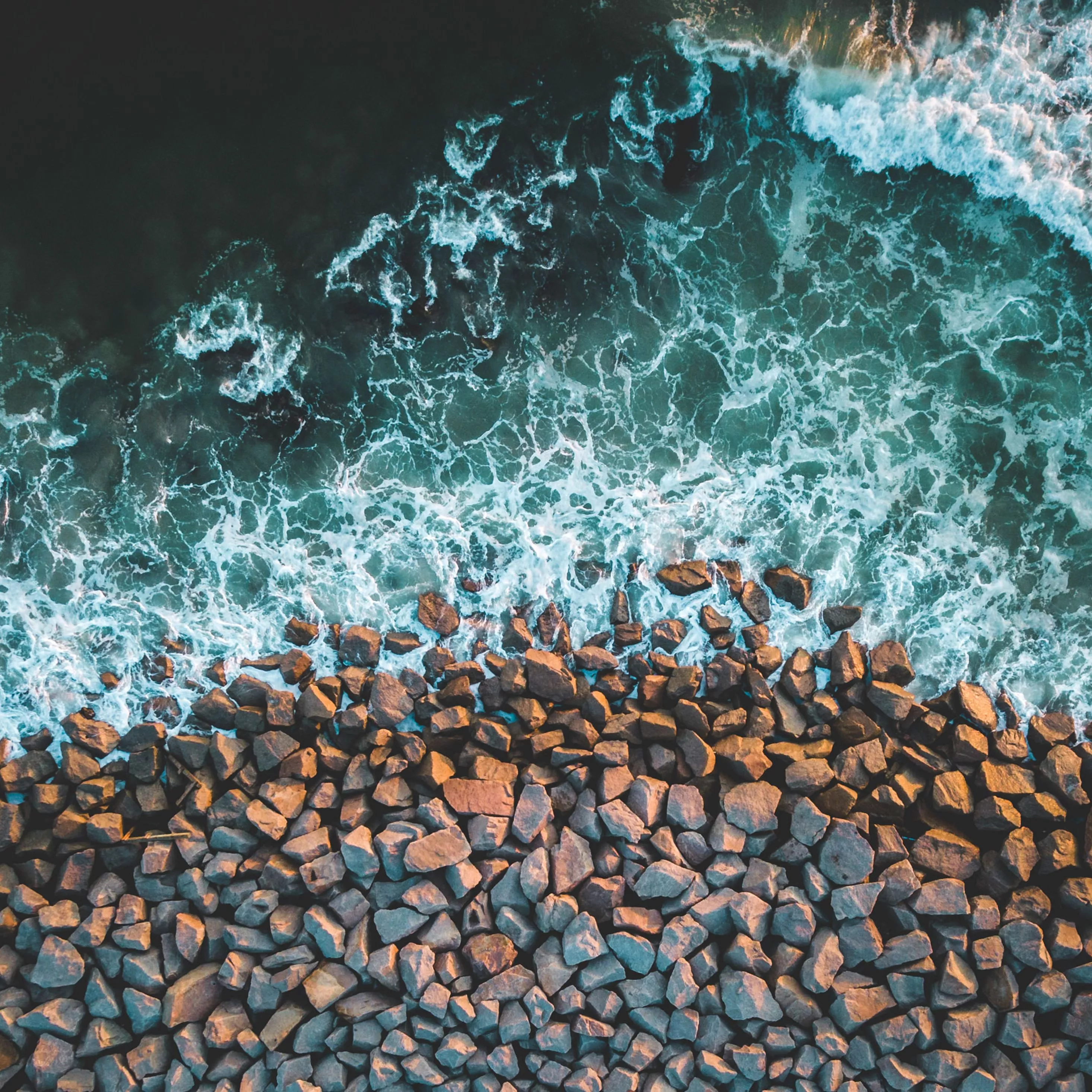 Rocks Sea Coast 4k iPad Pro