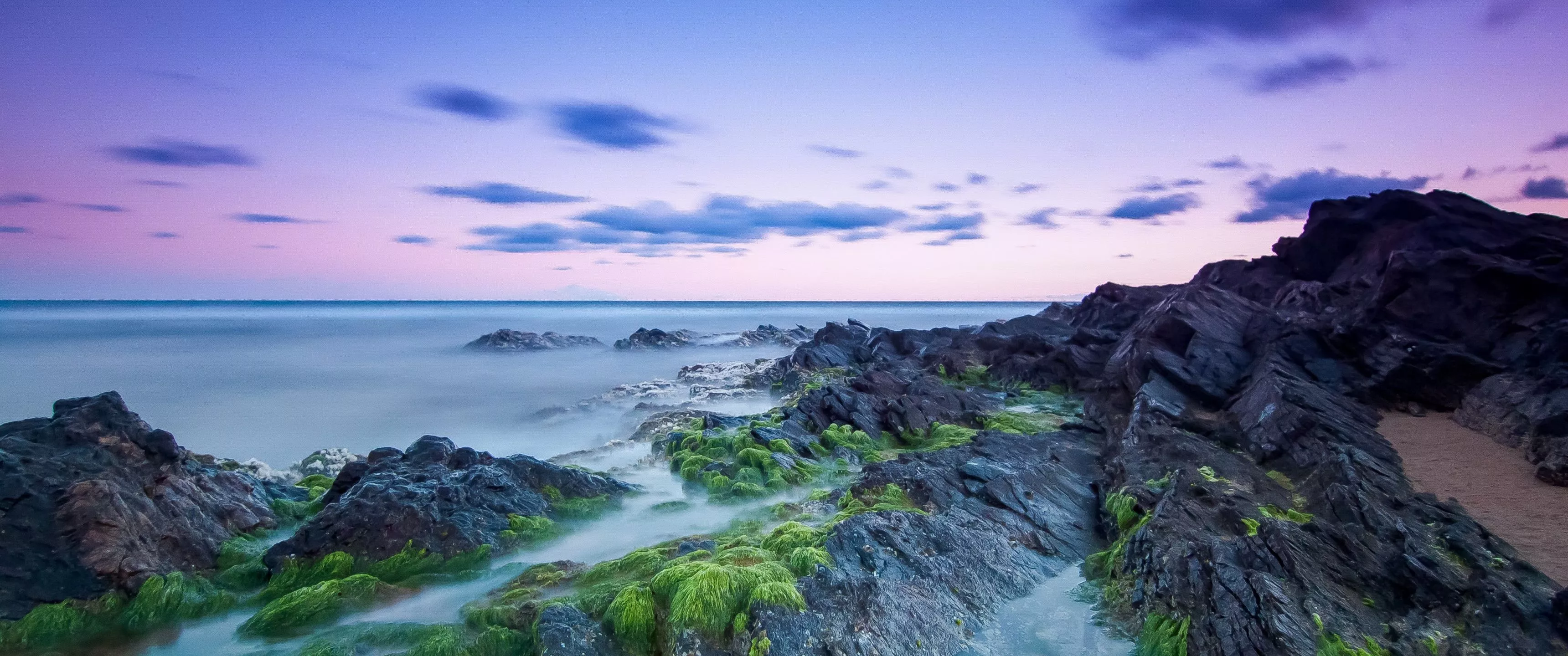 Rocky coast Wallpaper 4K, Beach, Long